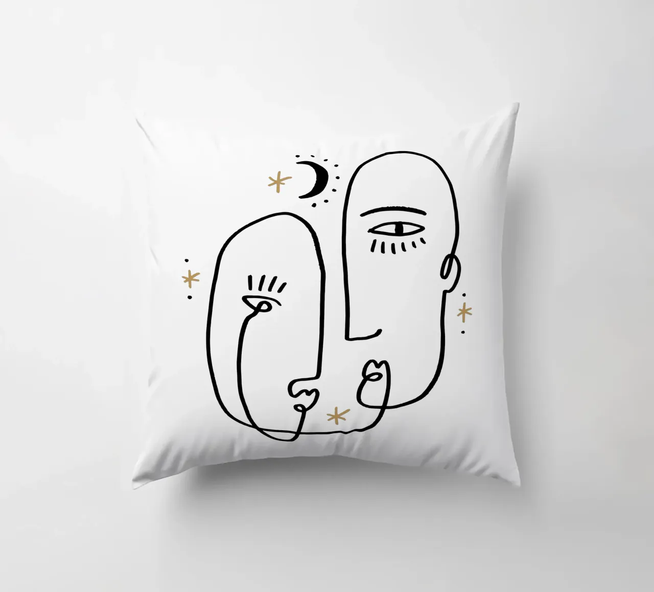 Two Souls No 01 (Without Background) cuscino da treechild