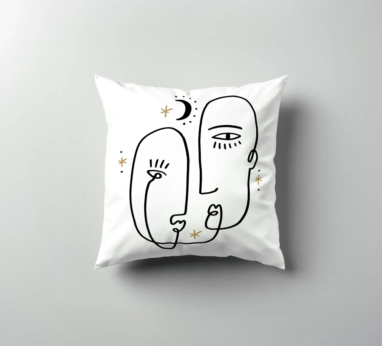 Two Souls No 01 (Without Background) cuscino da treechild