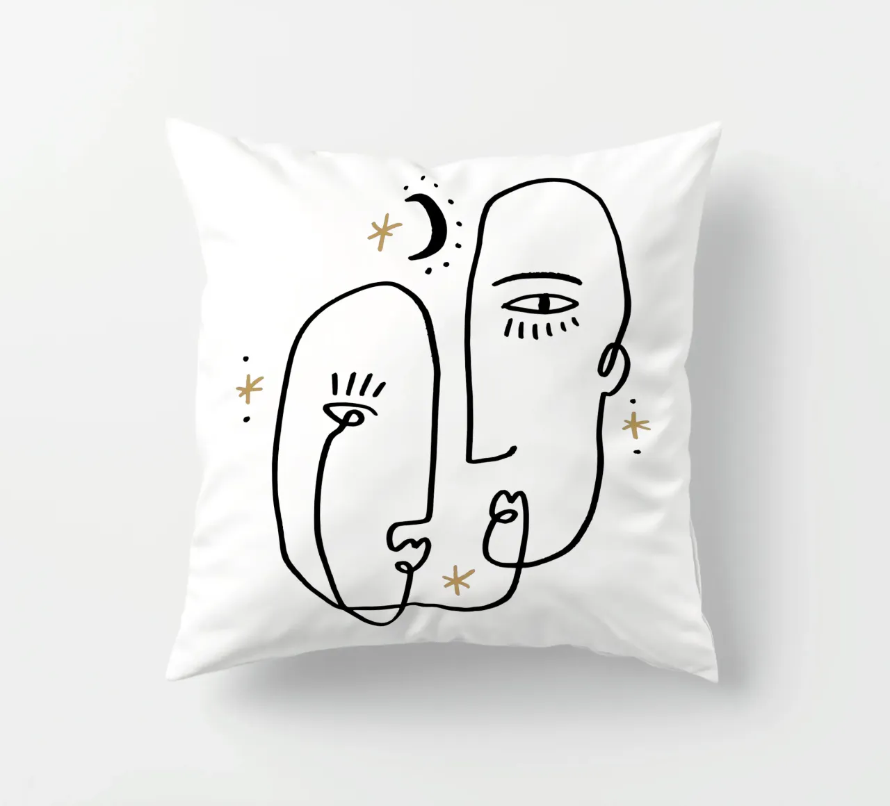 Two Souls No 01 (Without Background) cuscino da treechild