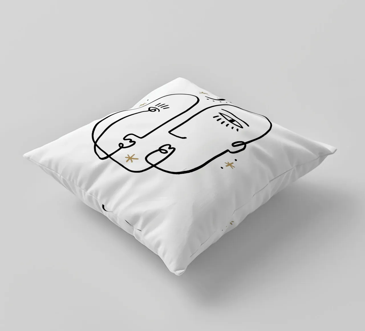 Two Souls No 01 (Without Background) cuscino da treechild