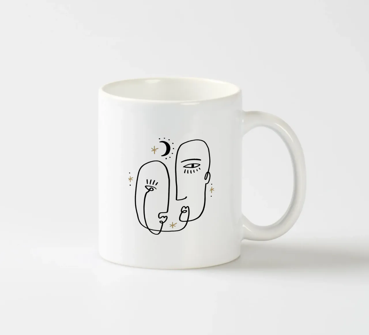 Two Souls No 01 (Without Background) tazza in ceramica da treechild