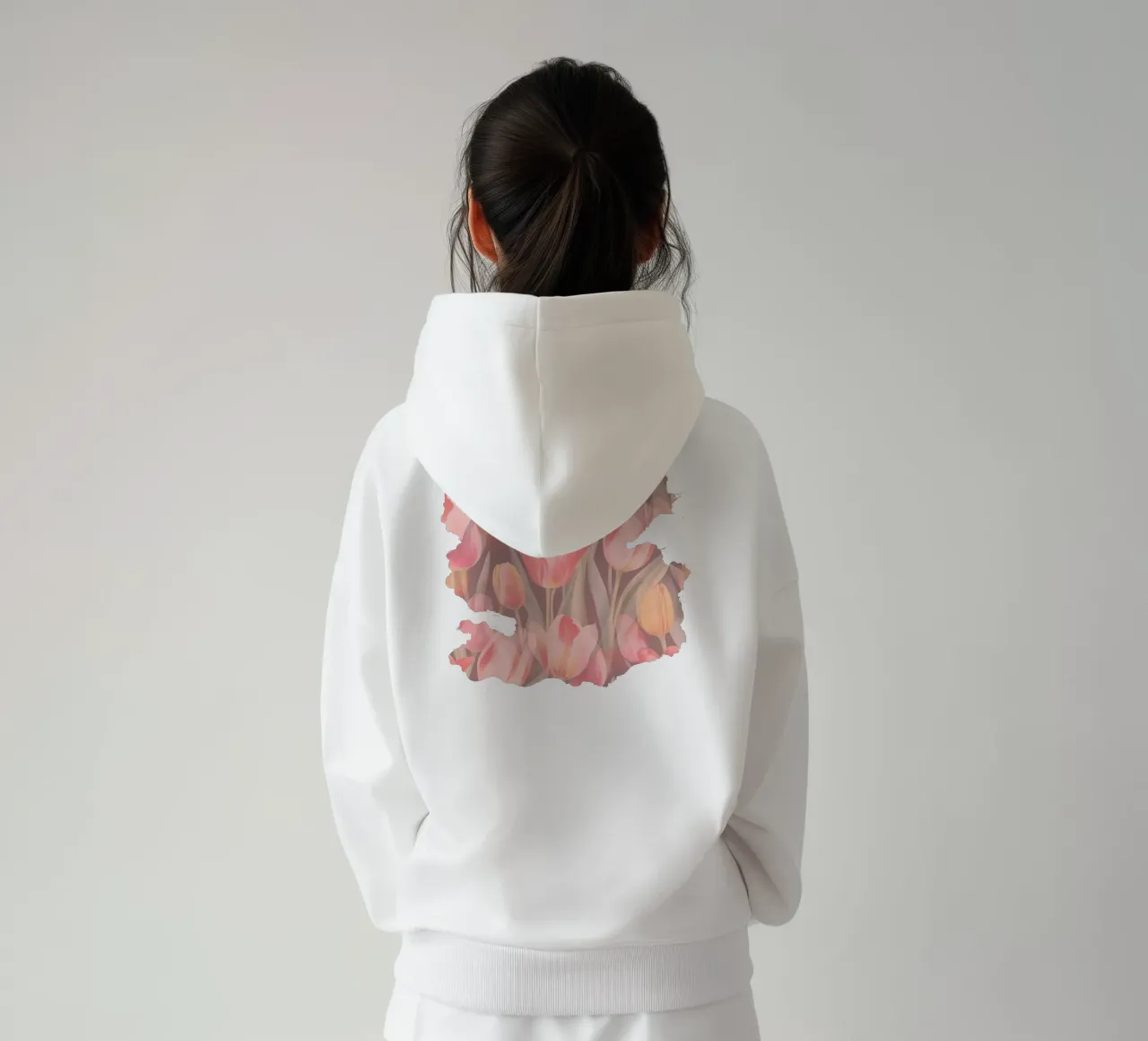 Tulipani rossi felpa con cappuccio da SilverPegasus