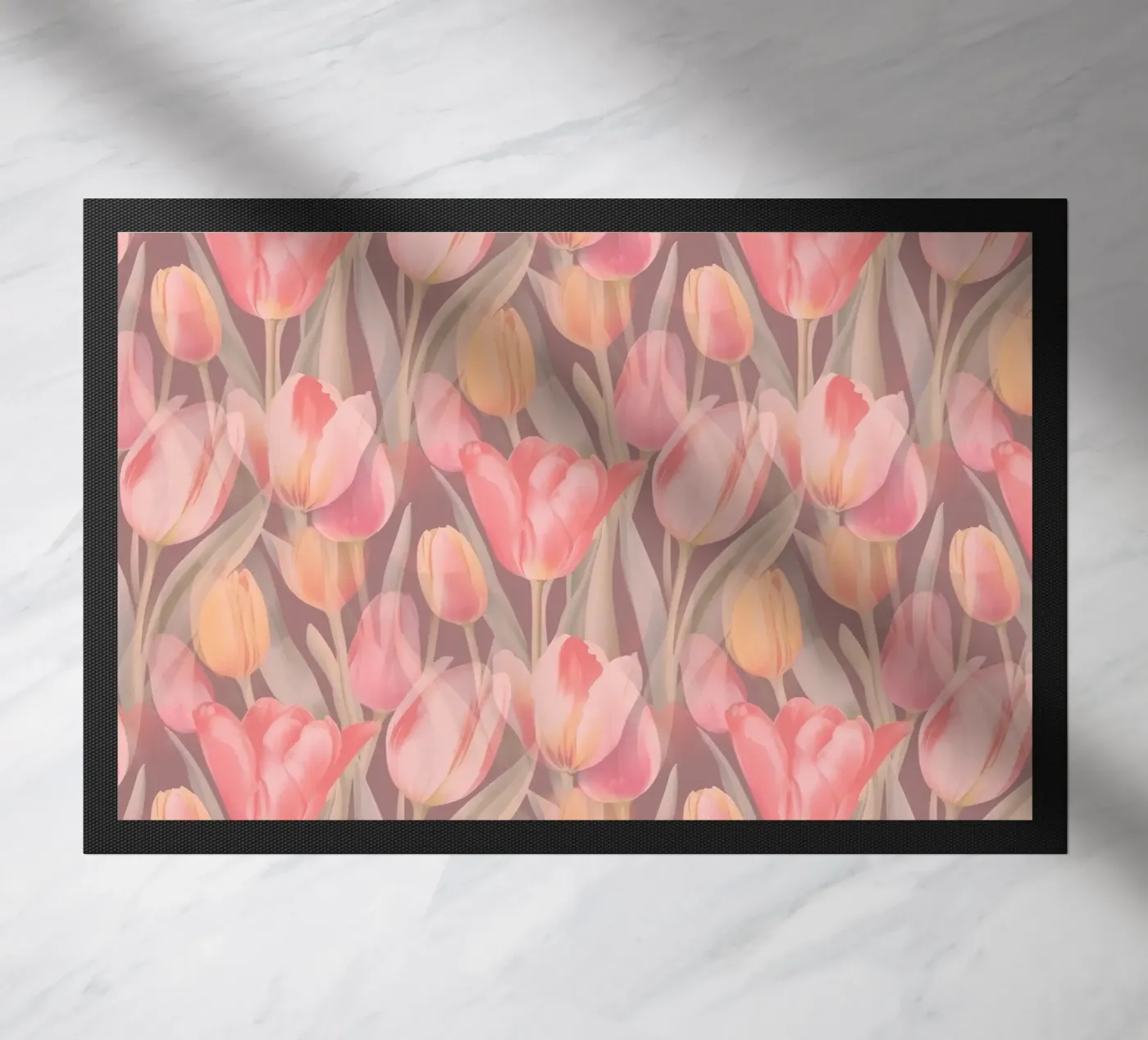 Tulips Red doormat by SilverPegasus