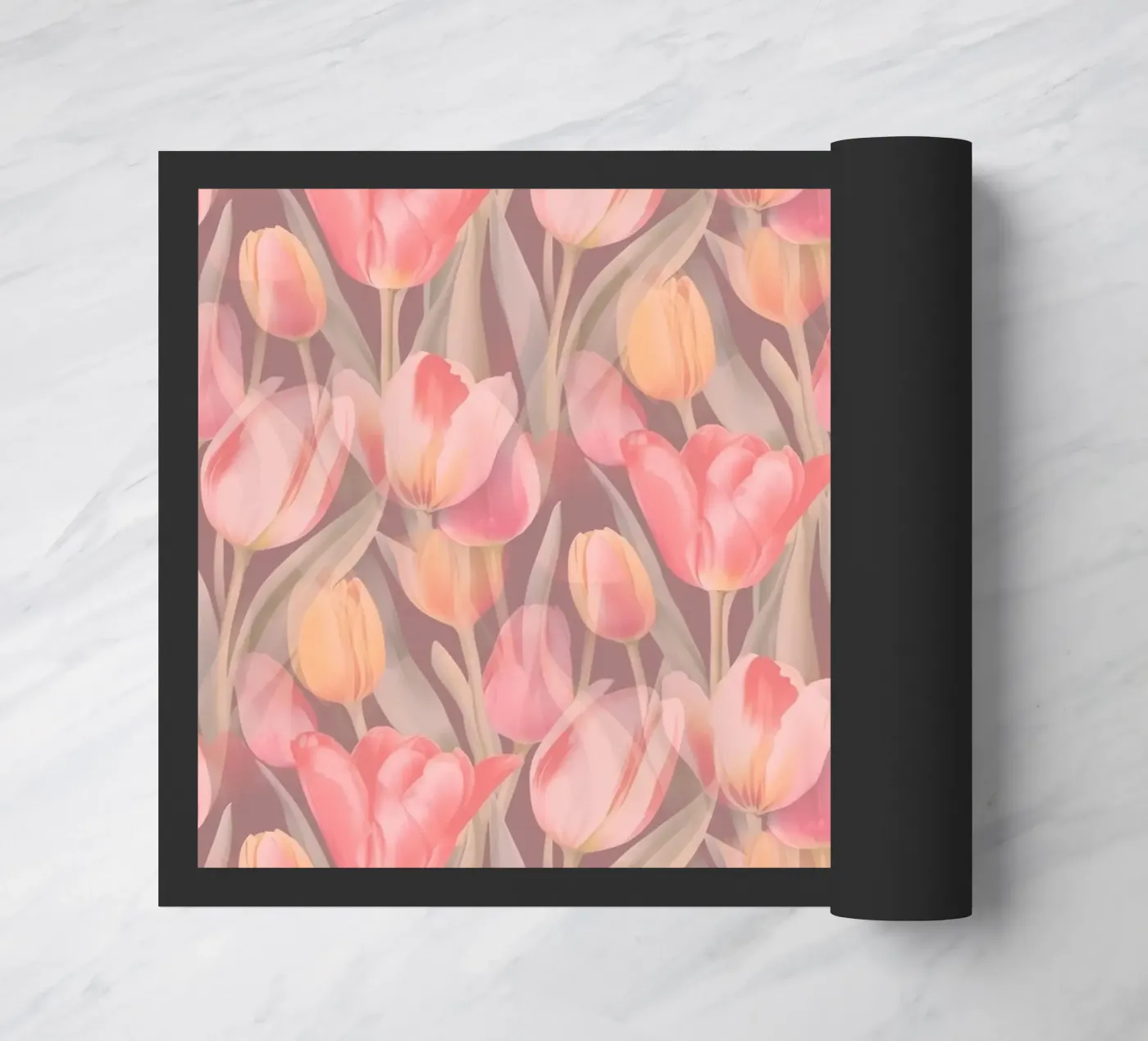 Tulips Red doormat by SilverPegasus