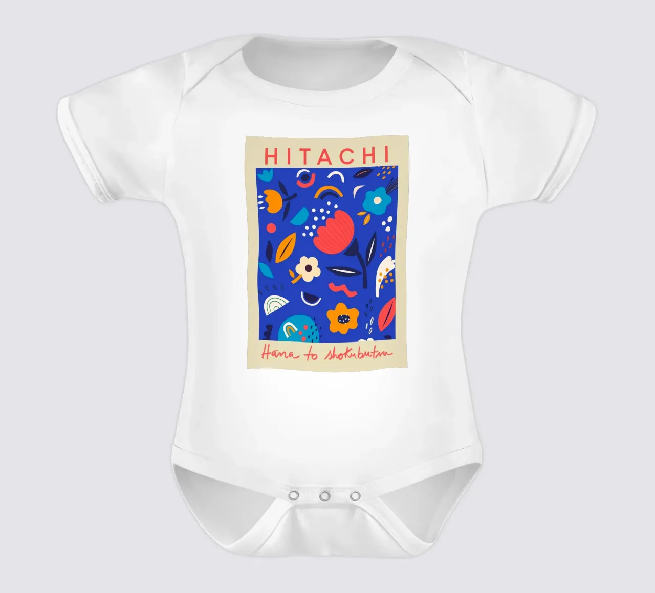Mercato dei fiori di Hitachi body neonato maniche corte da Klia M_Art