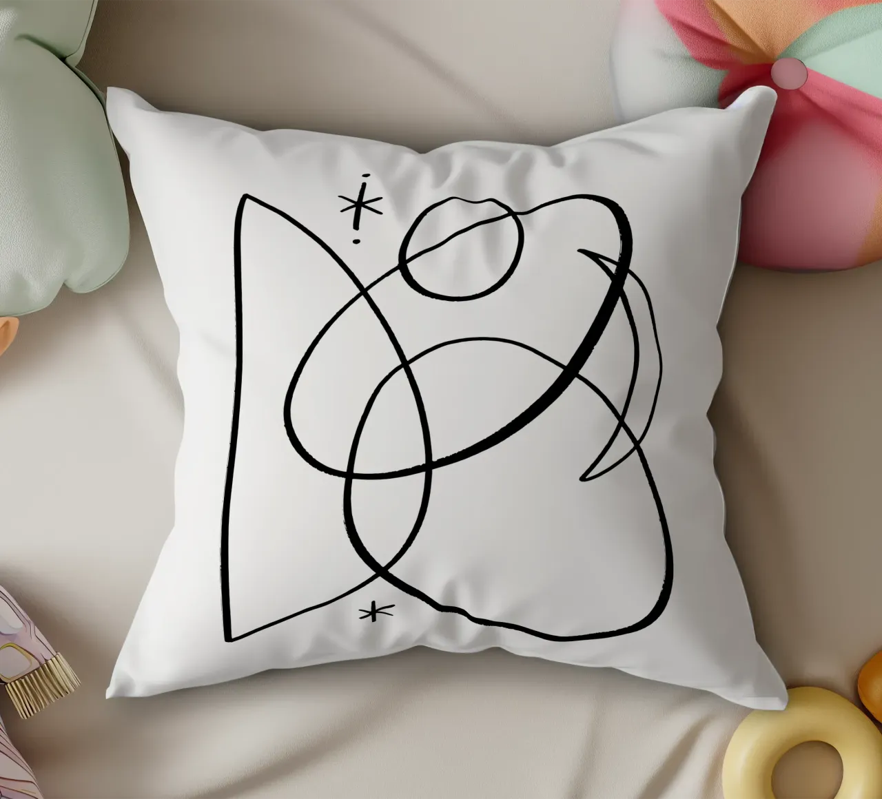 Cosmic Play No 01 (Without Background) cuscino da treechild