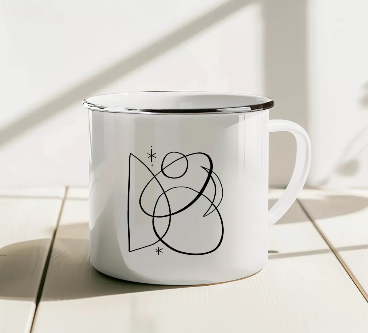 Cosmic Play No 01 (Without Background) tazza in smalto da treechild