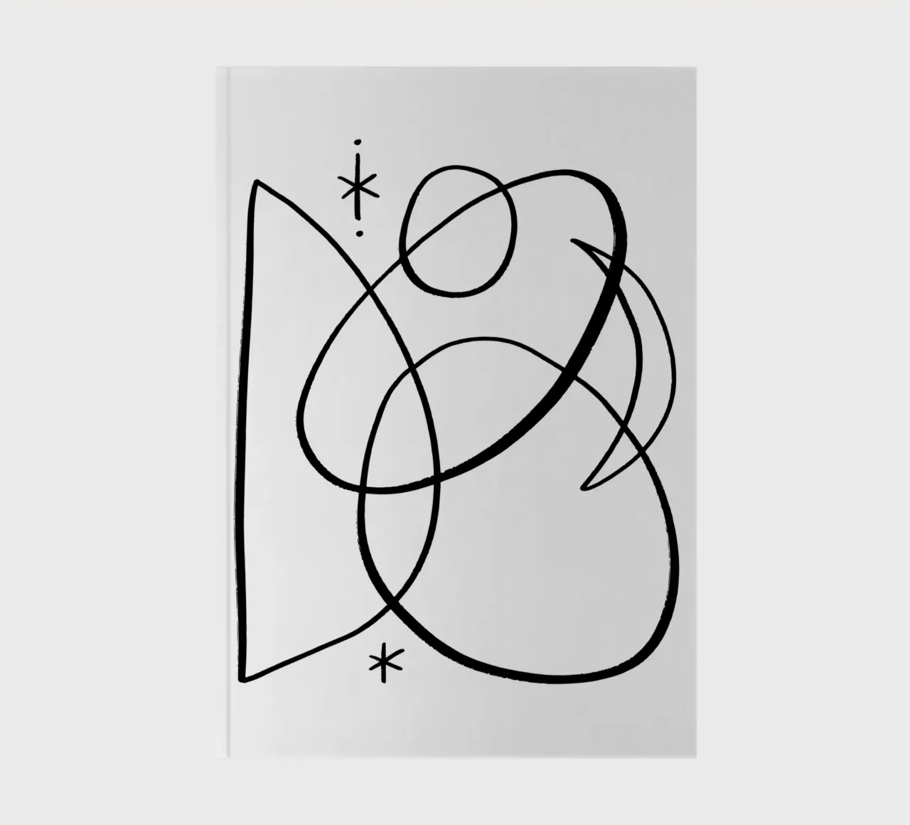 Cosmic Play No 01 (Without Background) notebook by treechild