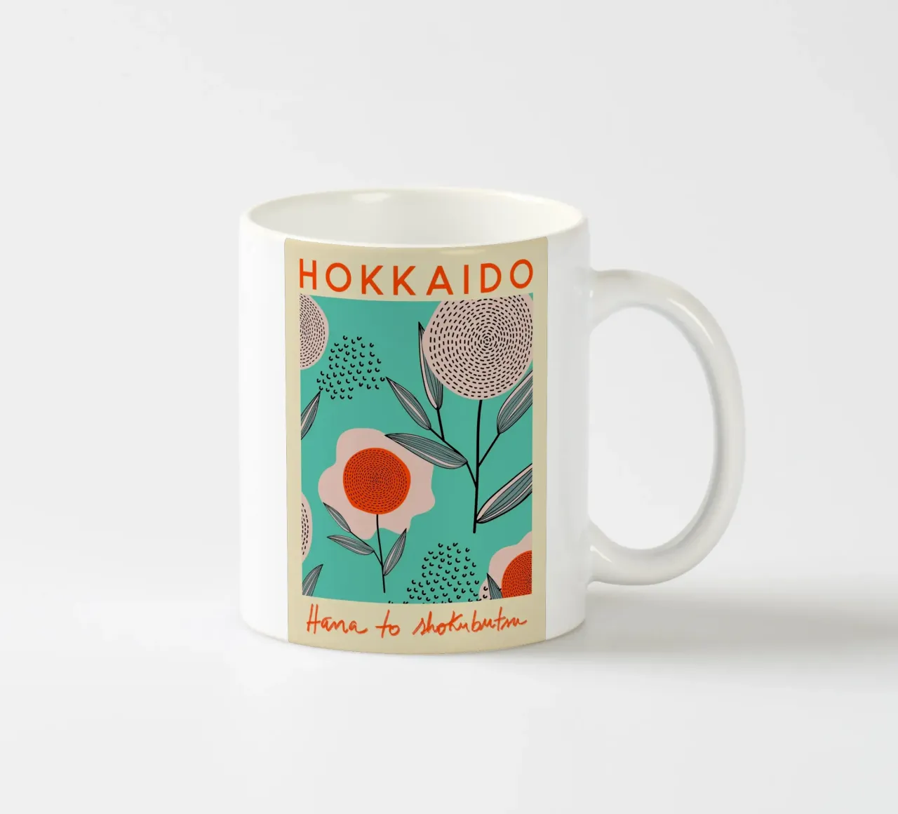 Mercato dei fiori di Hokkaido tazza in ceramica da Klia M_Art