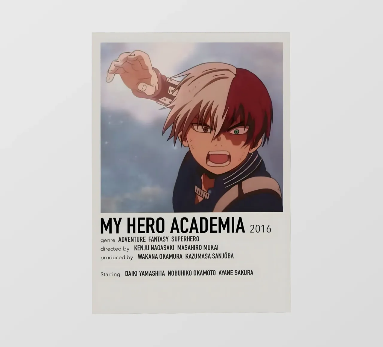 MY HERO ACADEMIA 2016 pellicola backlit da Totoya