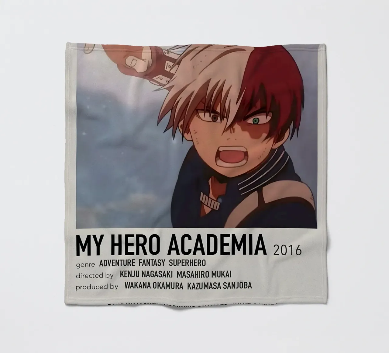 MY HERO ACADEMIA 2016 coperta in pile da Totoya