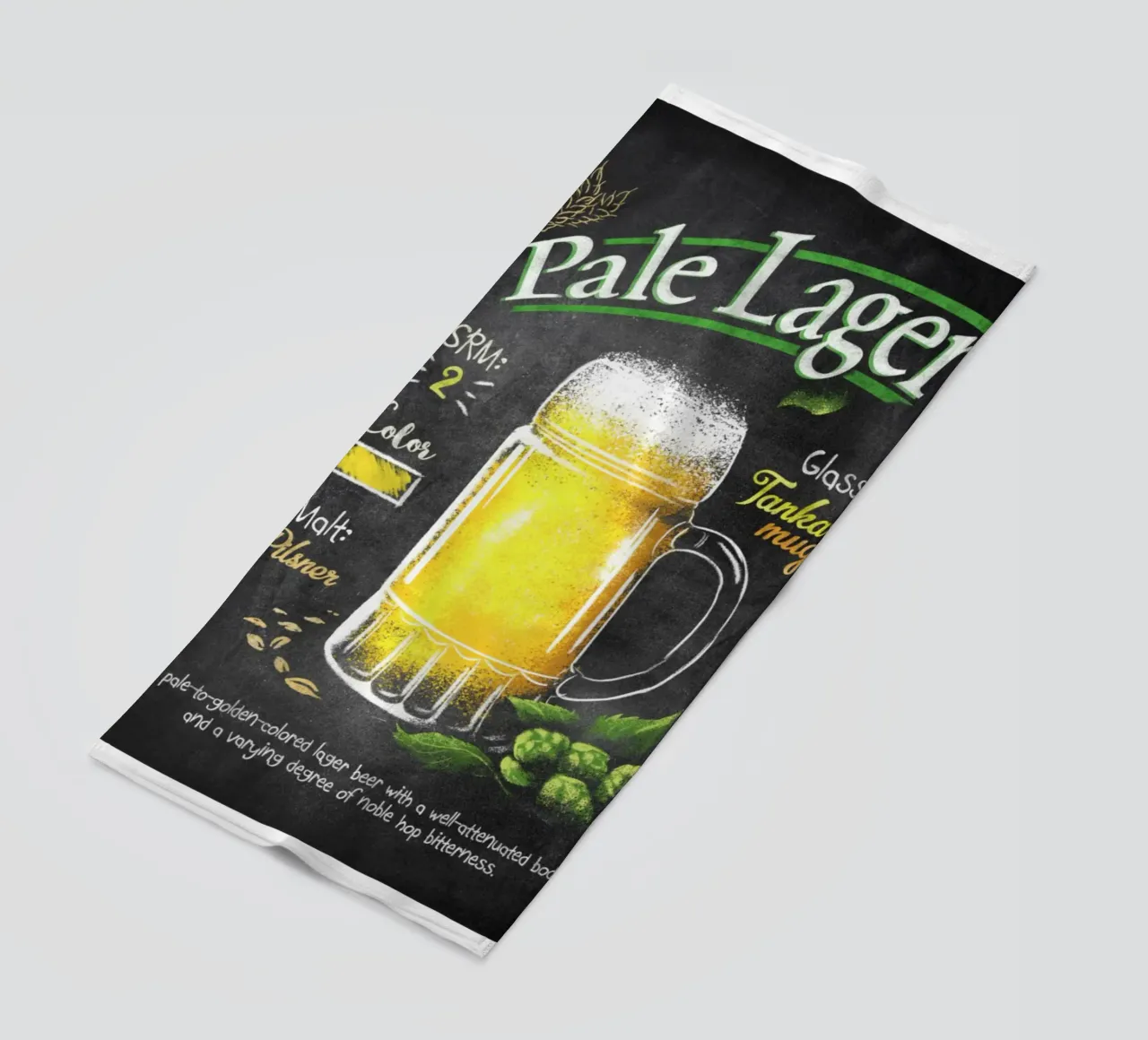 pale lager beach towel by Danielshop