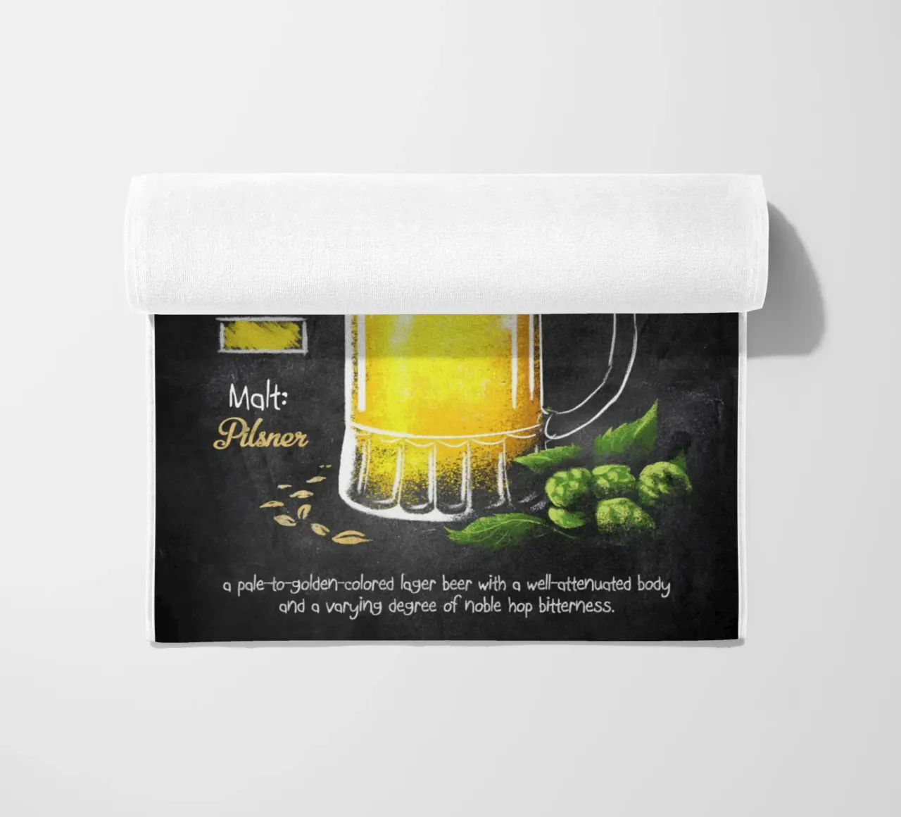 pale lager beach towel by Danielshop
