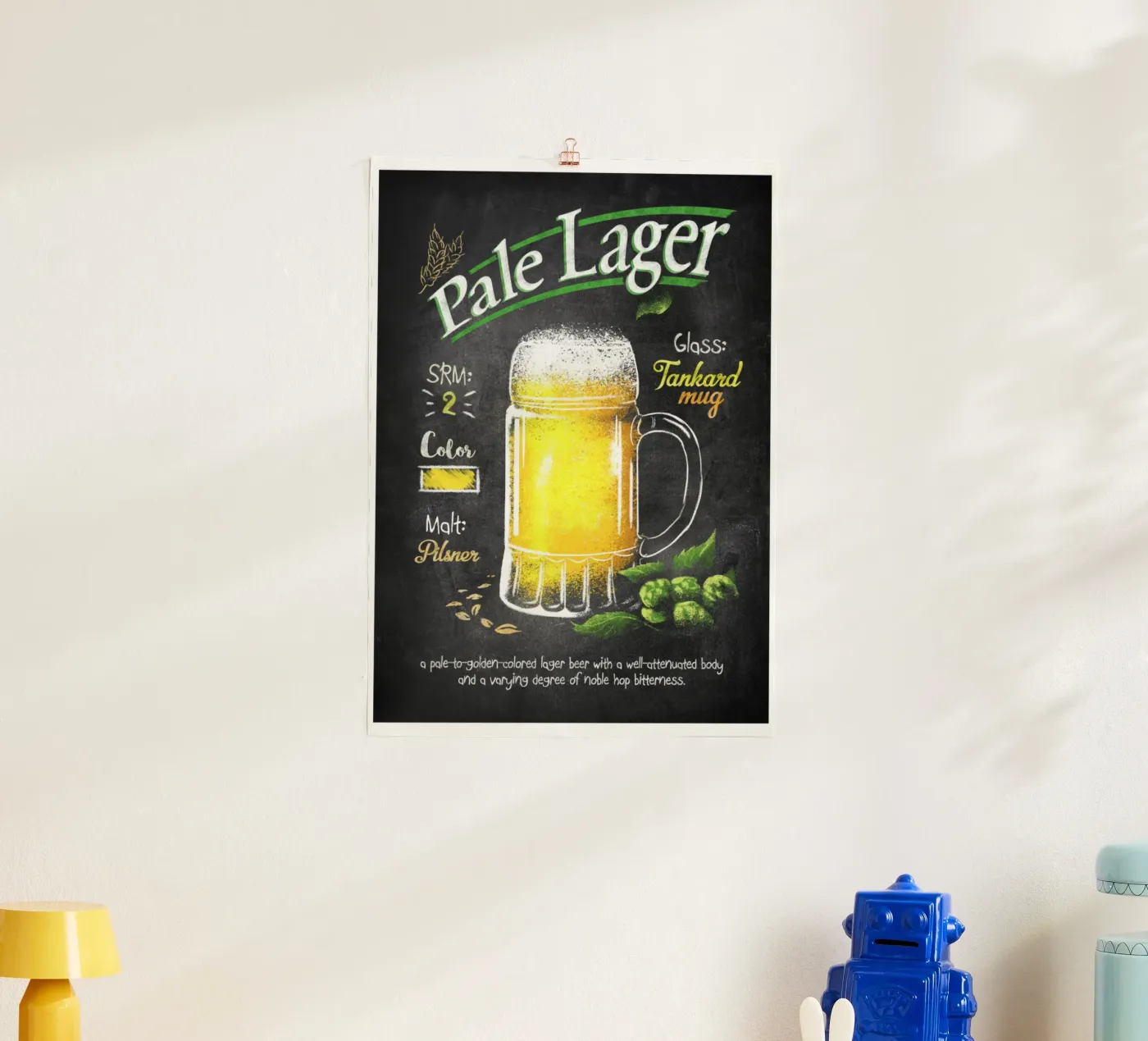 pale lager poster van Danielshop