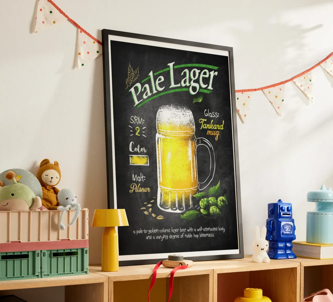 pale lager poster by Danielshop
