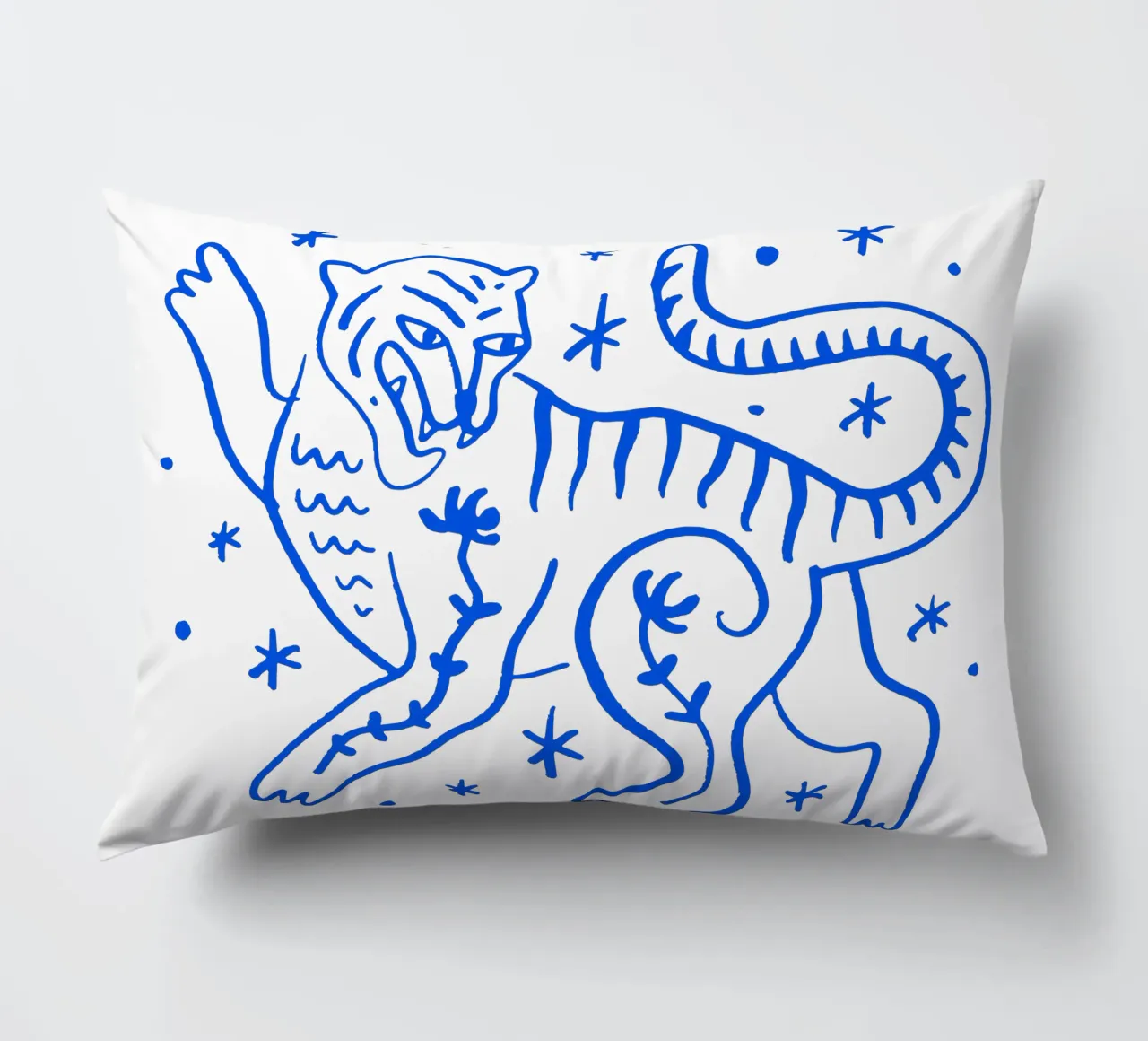Night Of The Tiger (Without Background) cuscino da treechild
