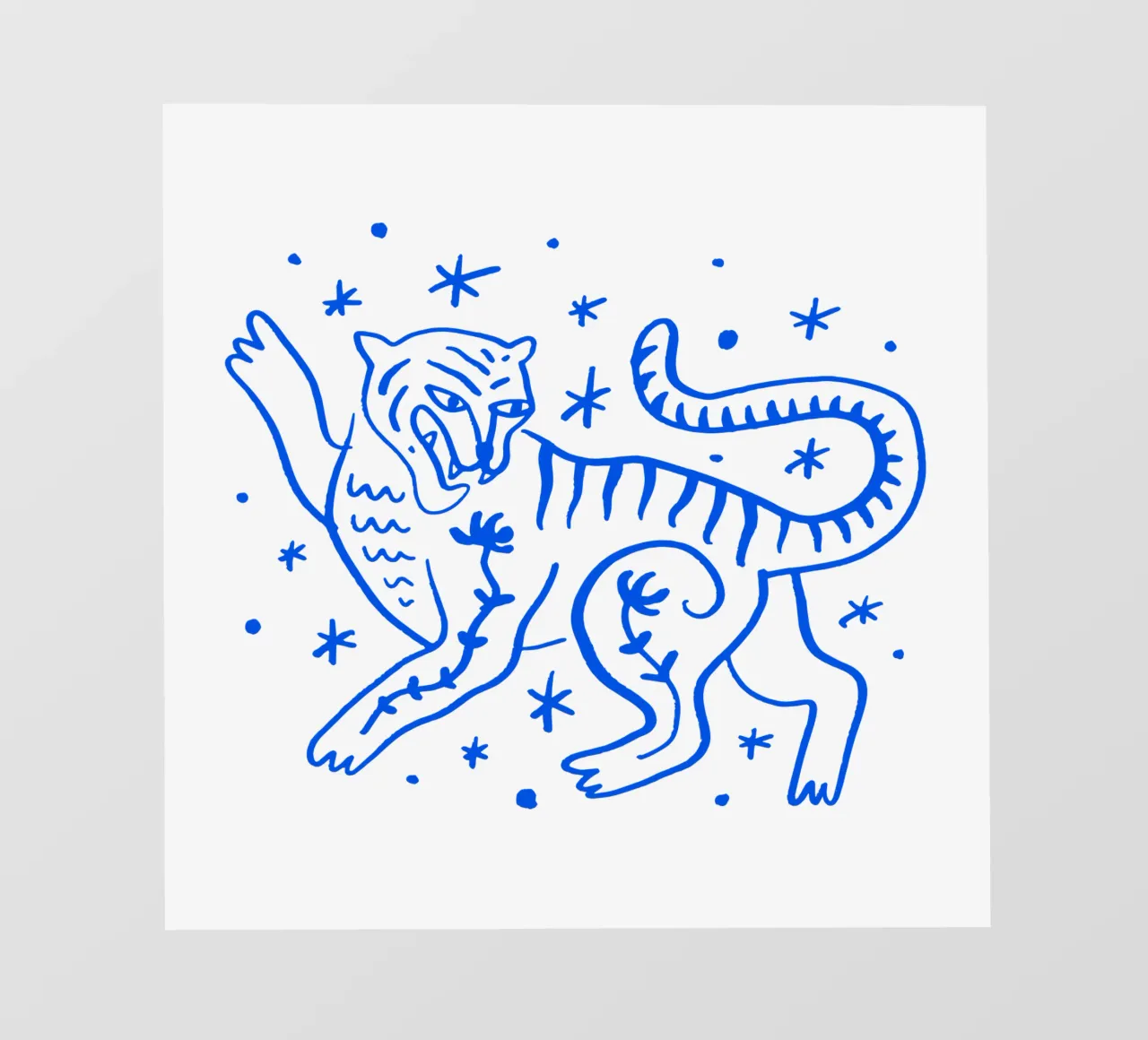 Night Of The Tiger (Without Background) telo in pvc da treechild