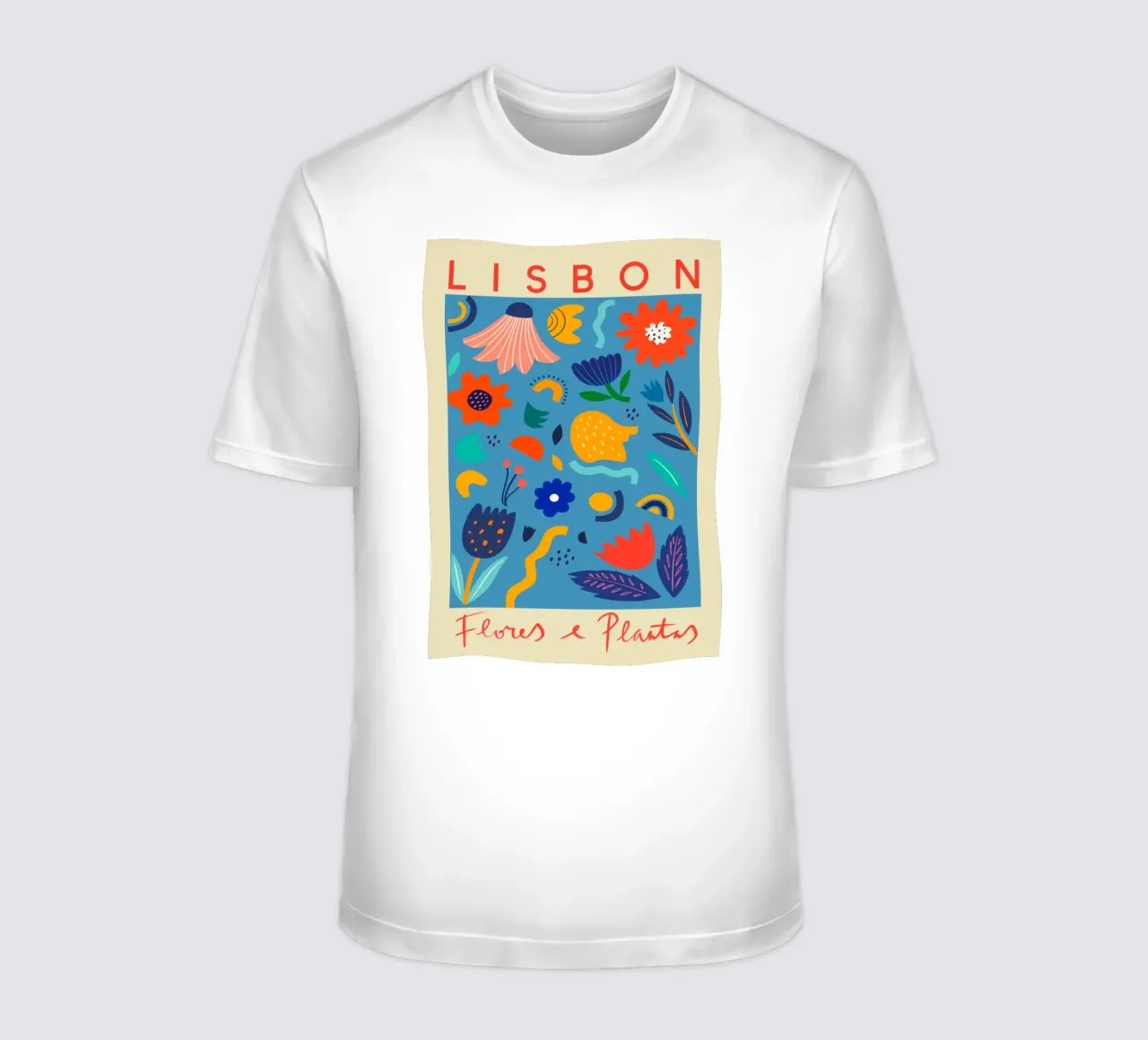 Mercato dei fiori di Lisbona t-shirt da Klia M_Art