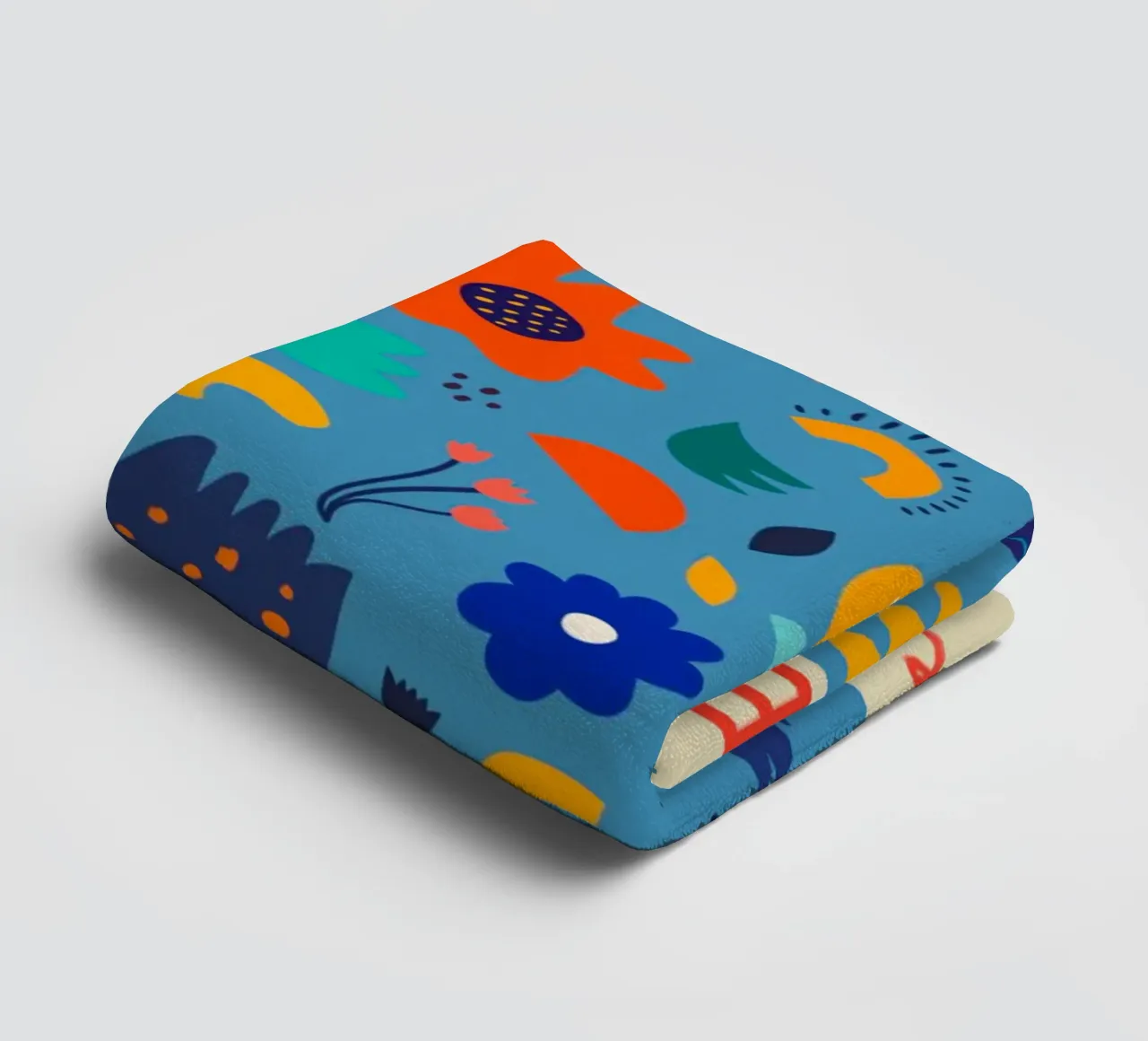 Lisbon Flower Marke towel by Klia M_Art