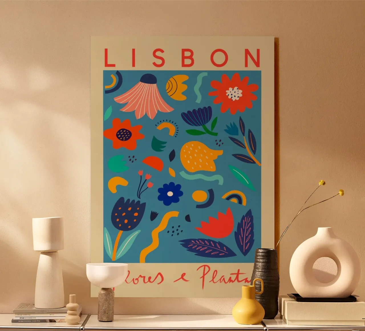 Mercato dei fiori di Lisbona alluminio dibond da Klia M_Art