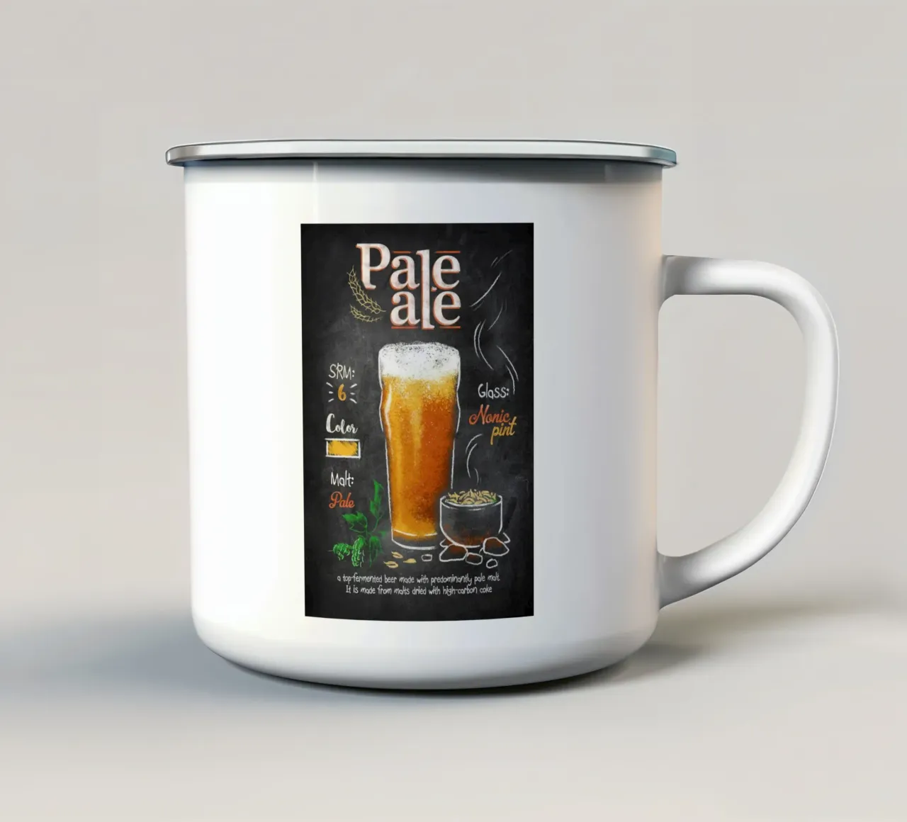 paleale tazza in smalto da Danielshop