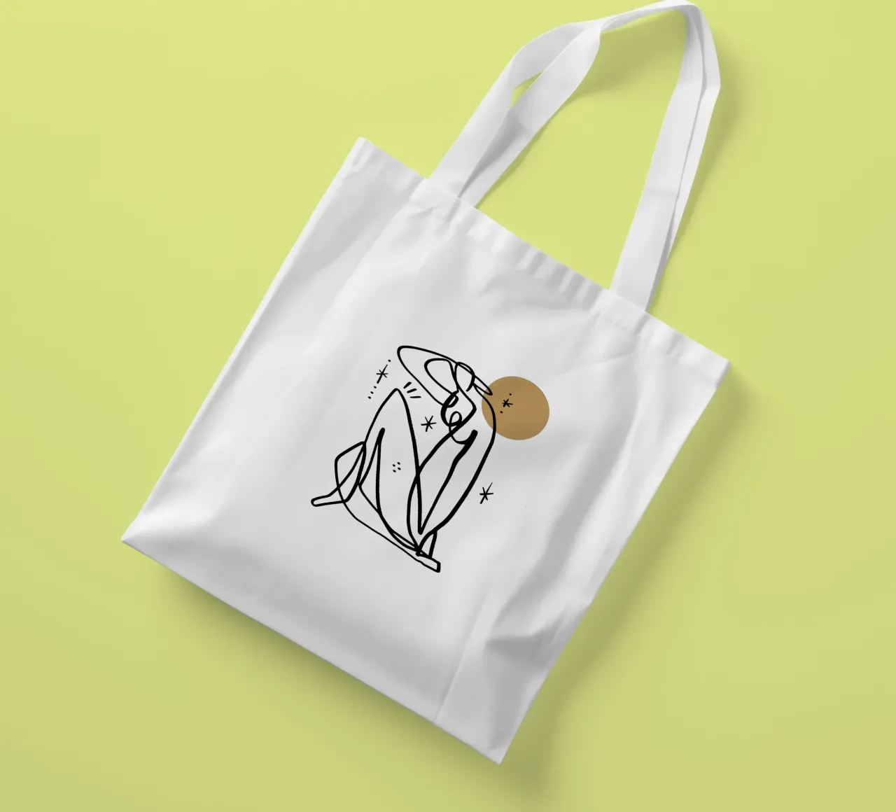 Warm Sun (Without Background) borsa in juta da treechild