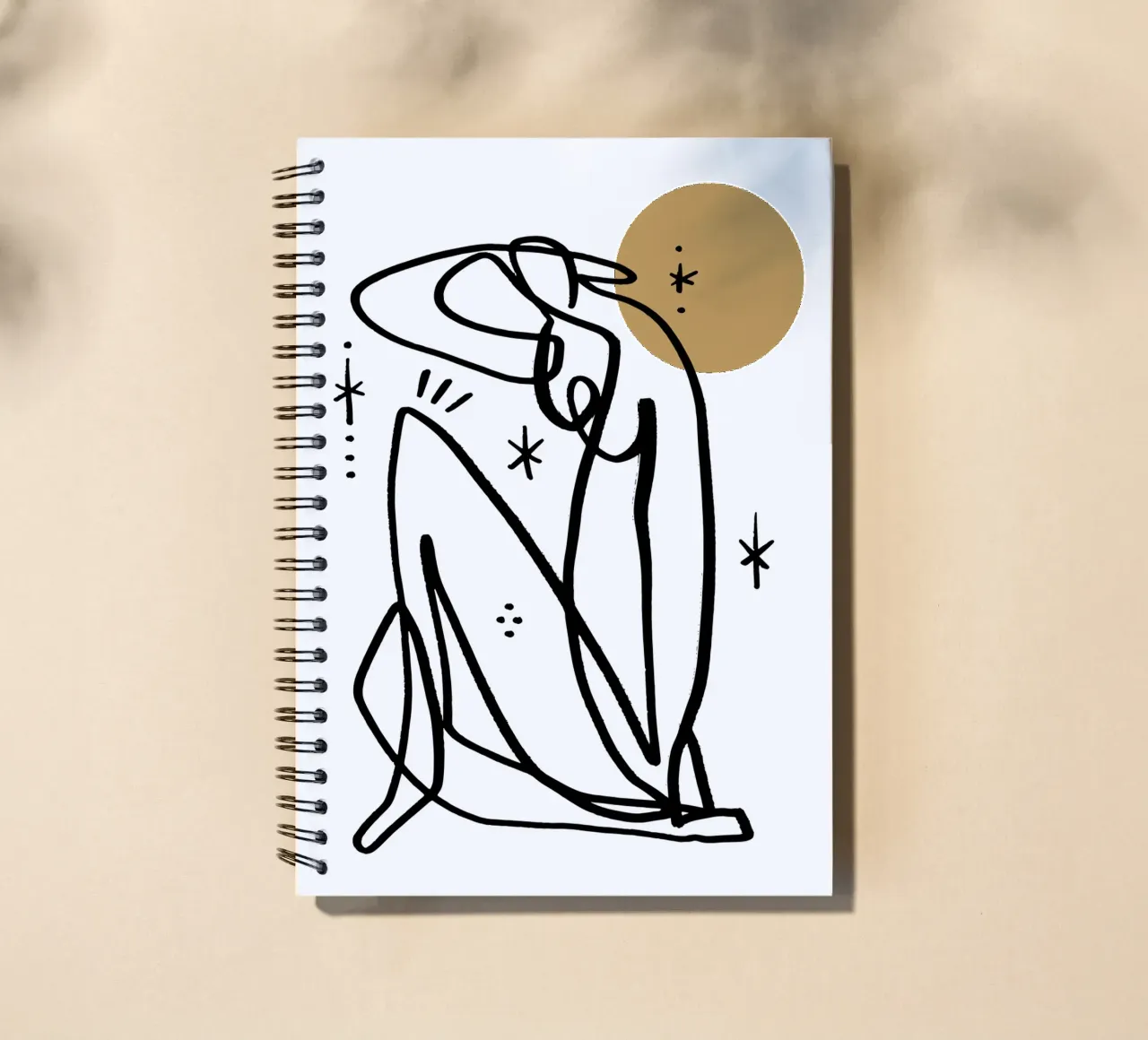 Warm Sun (Without Background) spiral notebook by treechild