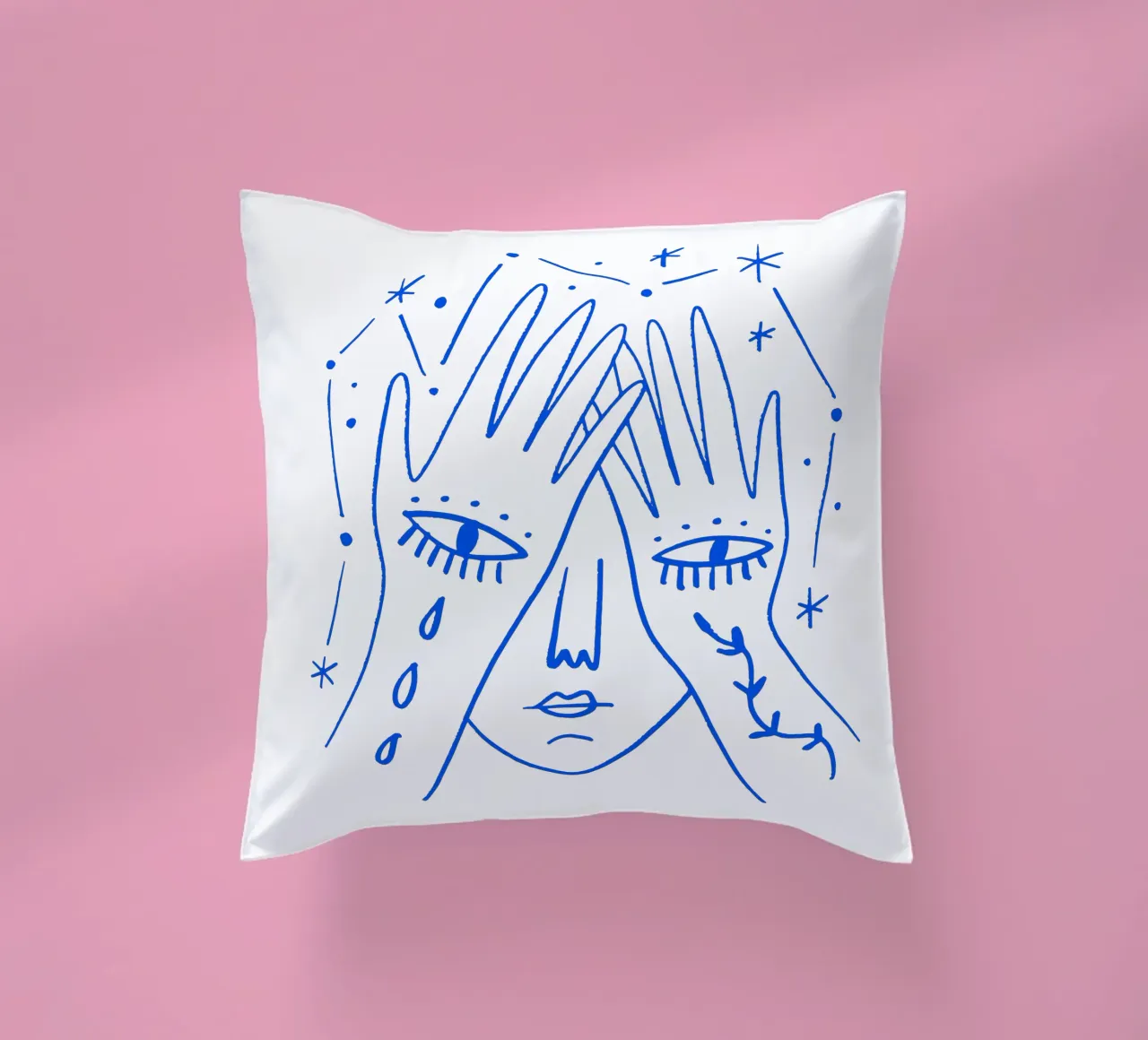 The Gaze (without Background) cuscino da treechild