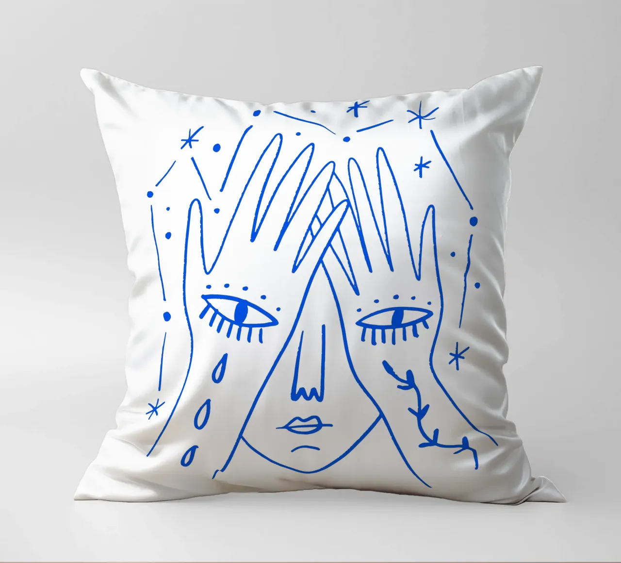 The Gaze (without Background) cuscino da treechild