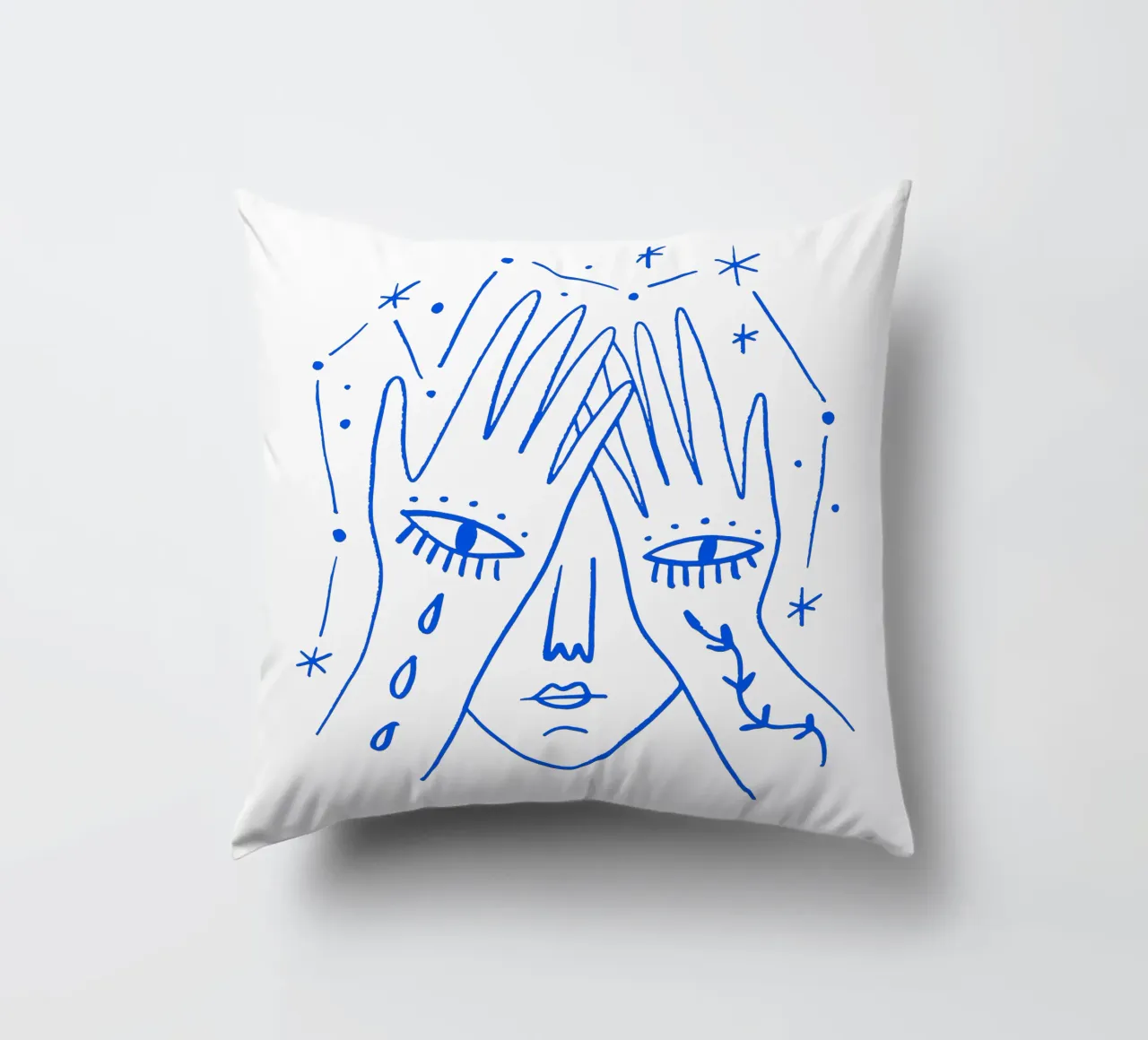 The Gaze (without Background) cuscino da treechild