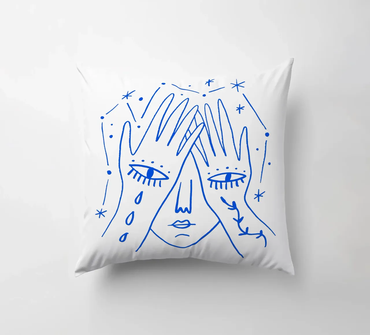 The Gaze (without Background) cuscino da treechild