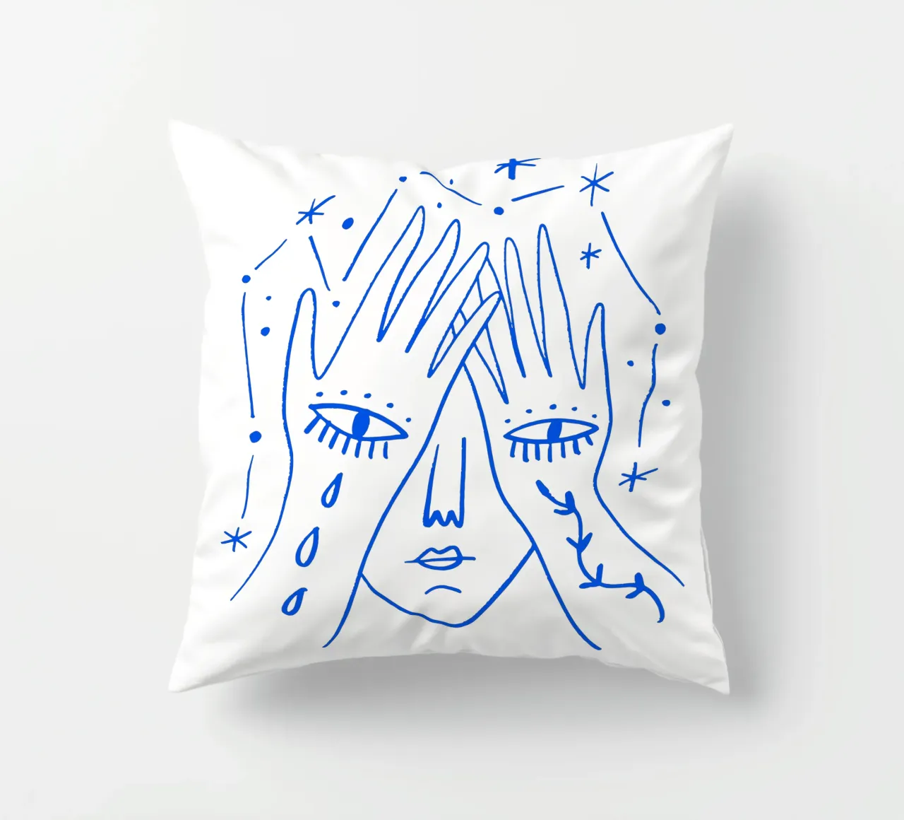 The Gaze (without Background) cuscino da treechild