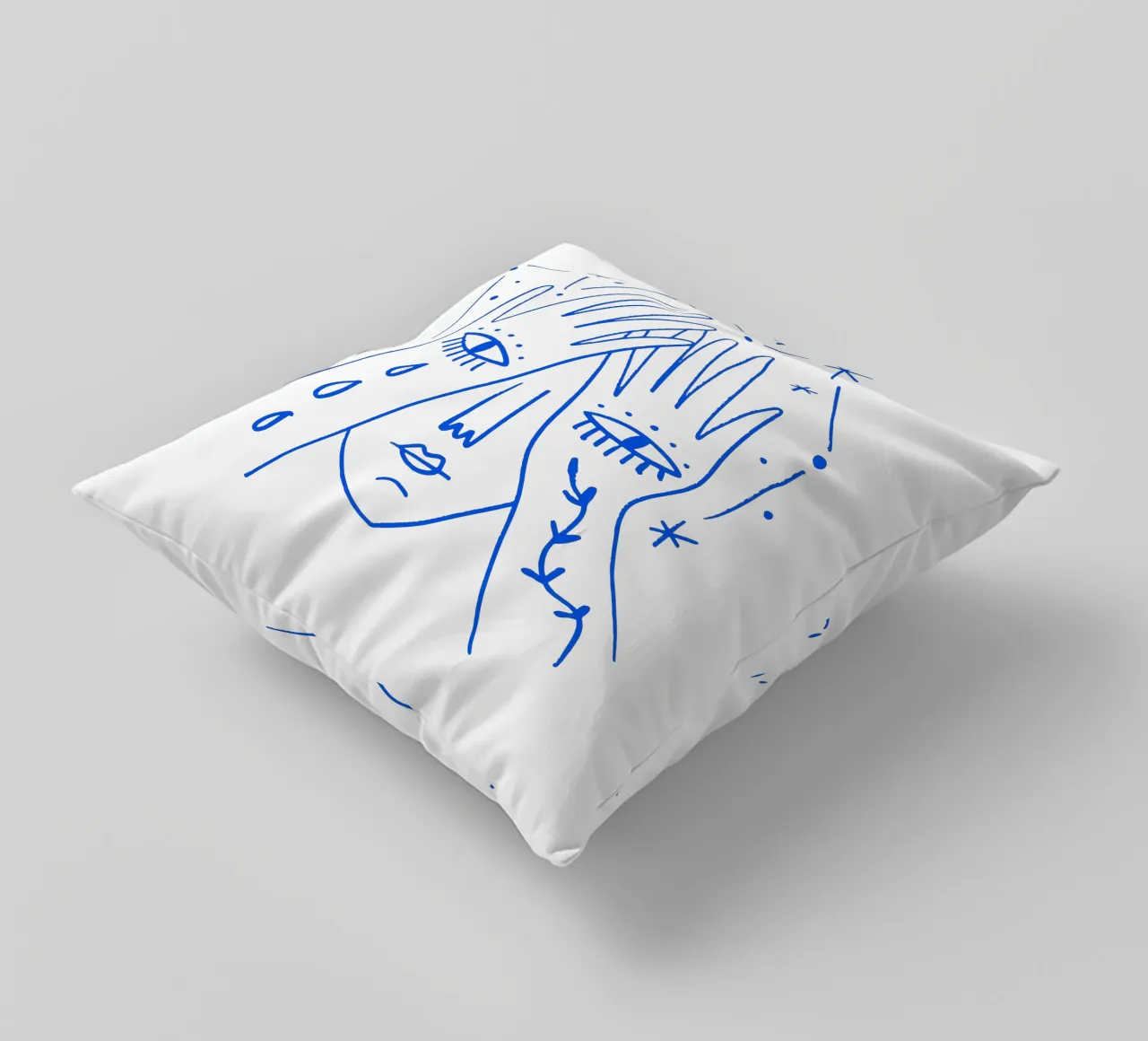 The Gaze (without Background) cuscino da treechild