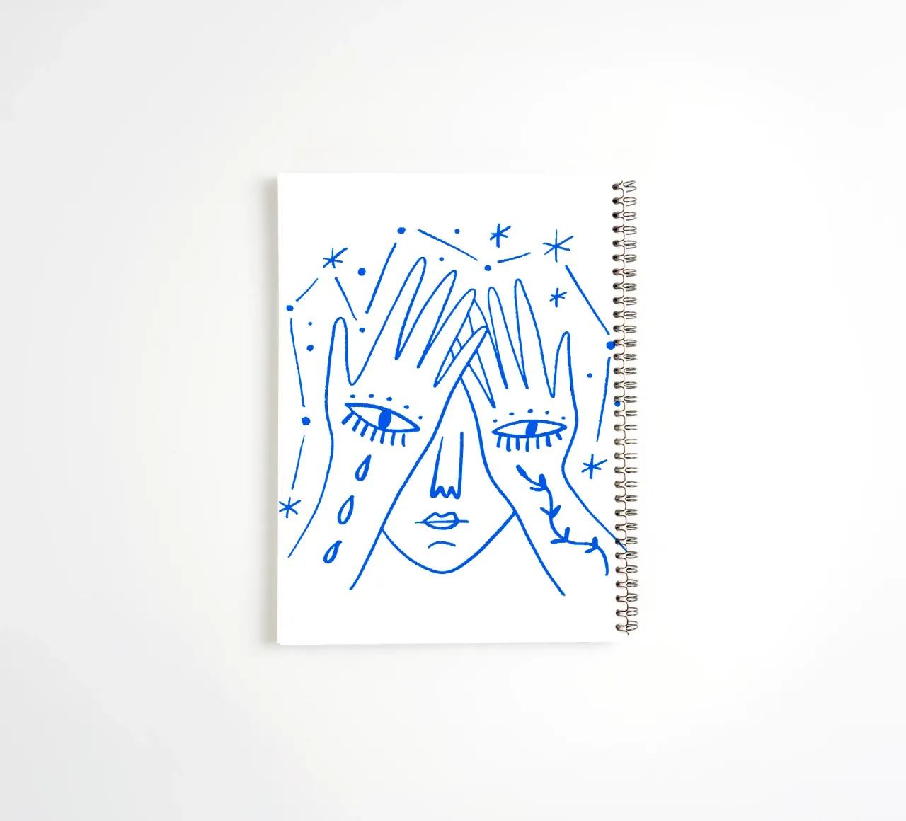 The Gaze (without Background) spiral notebook by treechild