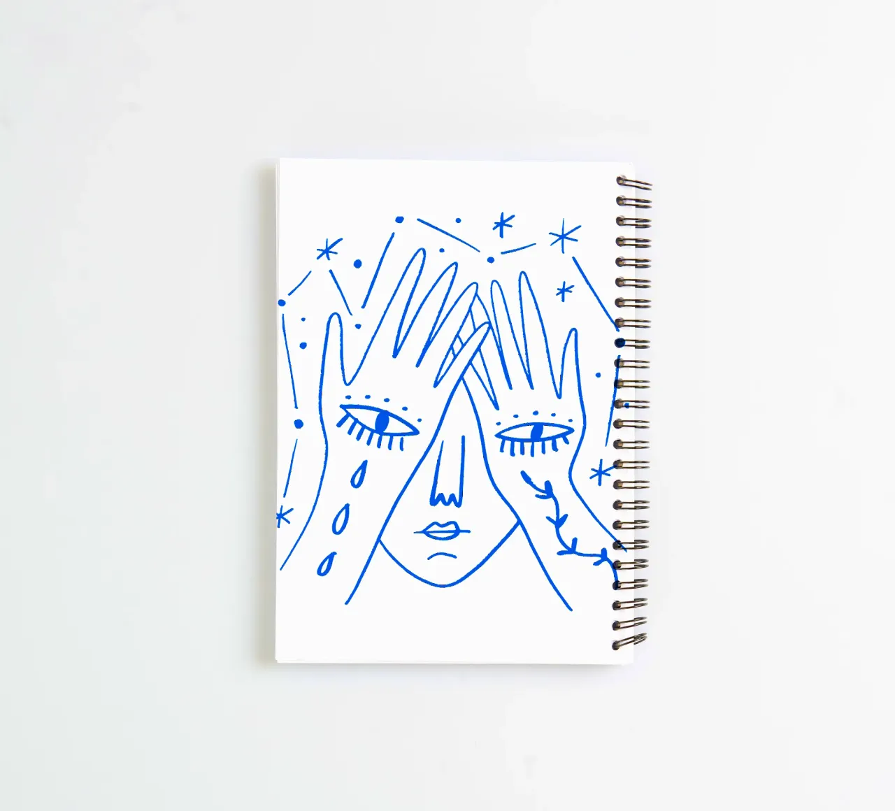 The Gaze (without Background) spiral notebook by treechild