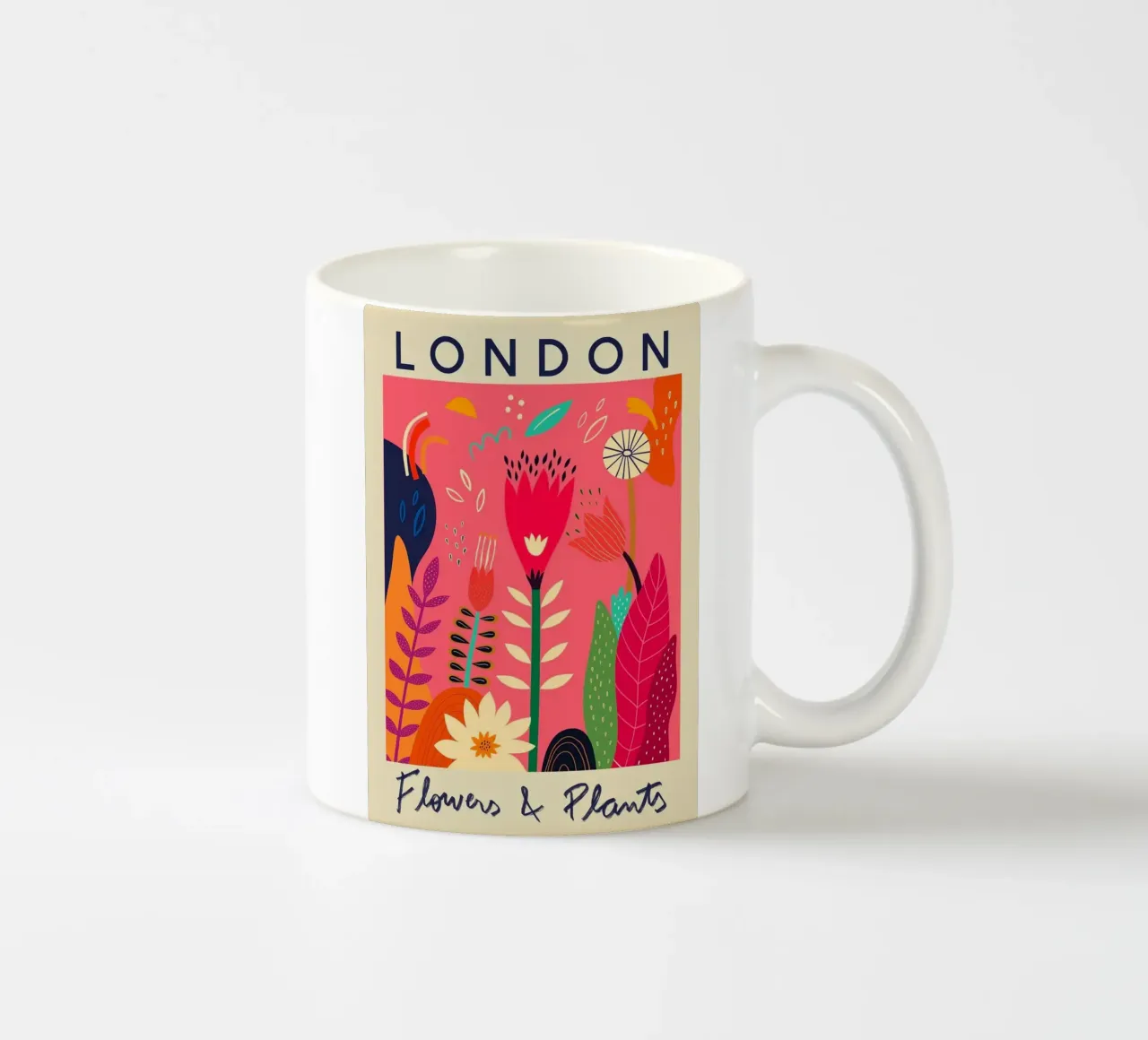Mercato dei fiori di Londra tazza in ceramica da Klia M_Art