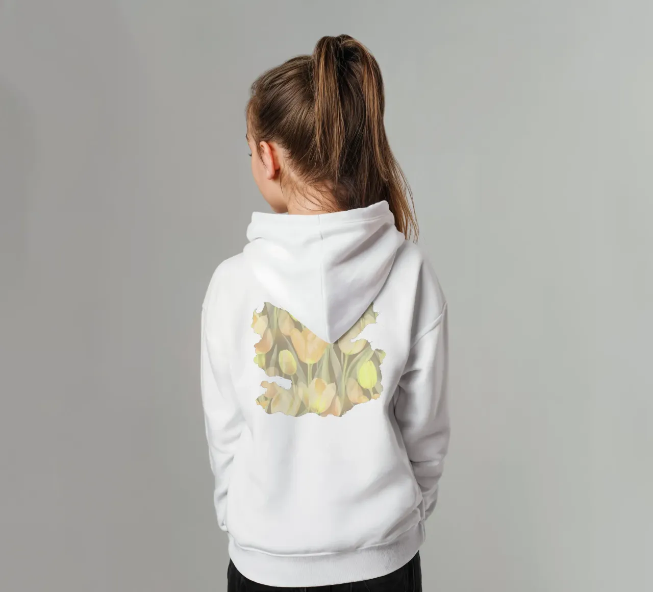 Tulips Yellow kids hoodie by SilverPegasus