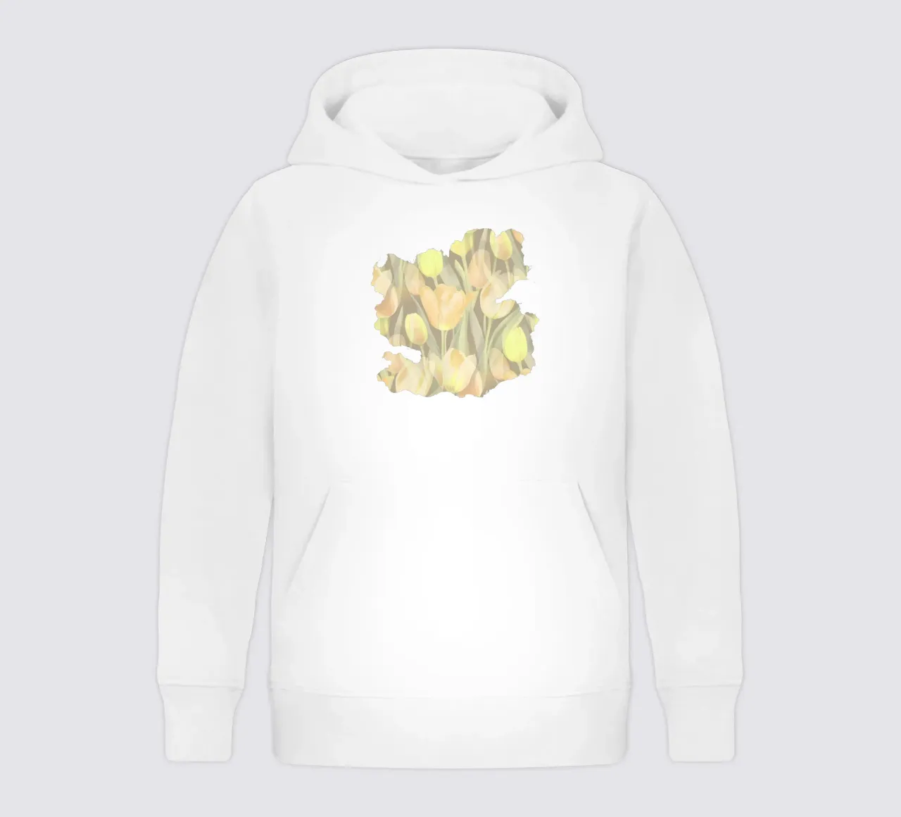 Tulips Yellow kids hoodie by SilverPegasus