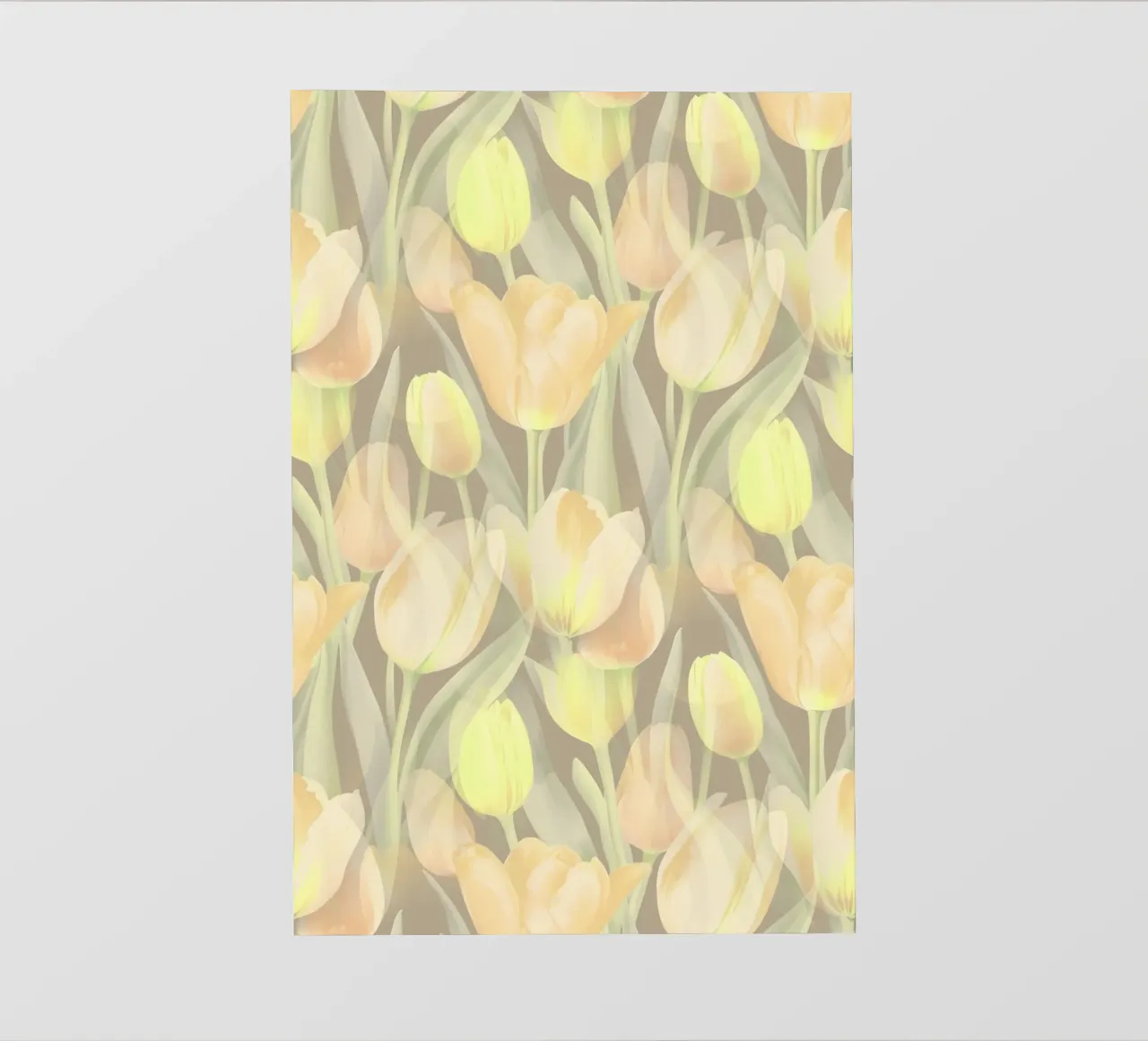 Tulipani gialli telo in pvc da SilverPegasus