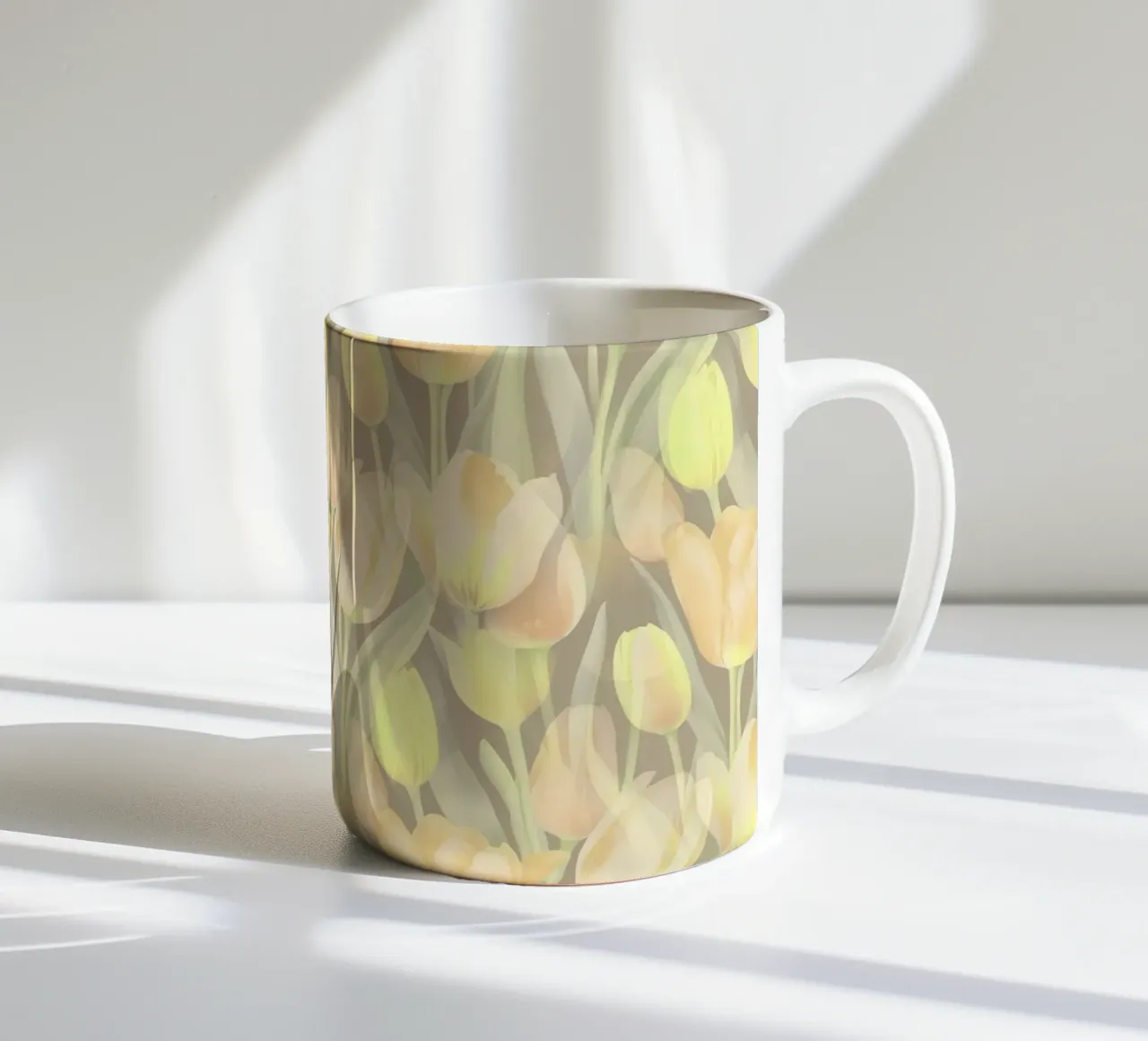 Tulipani gialli tazza in ceramica da SilverPegasus