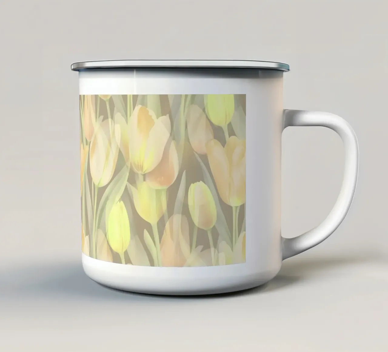 Tulipani gialli tazza in smalto da SilverPegasus