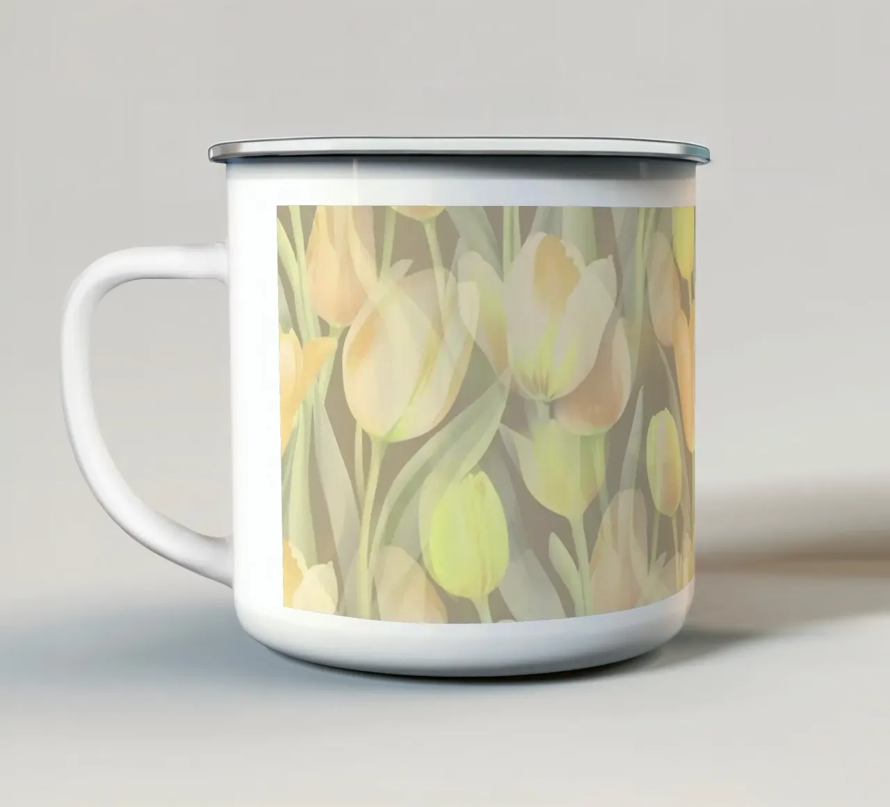 Tulipani gialli tazza in smalto da SilverPegasus