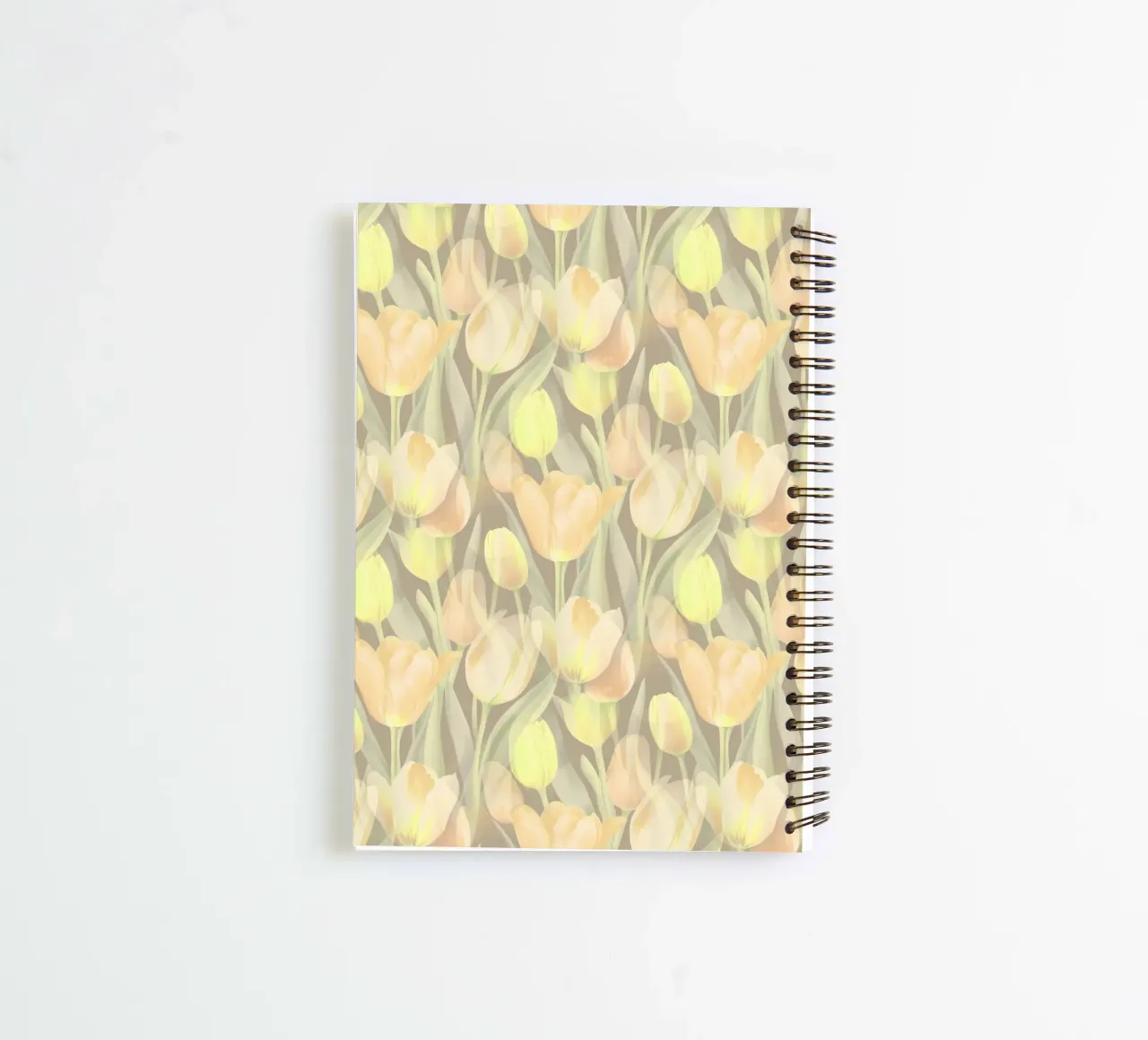 Tulips Yellow spiral notebook by SilverPegasus