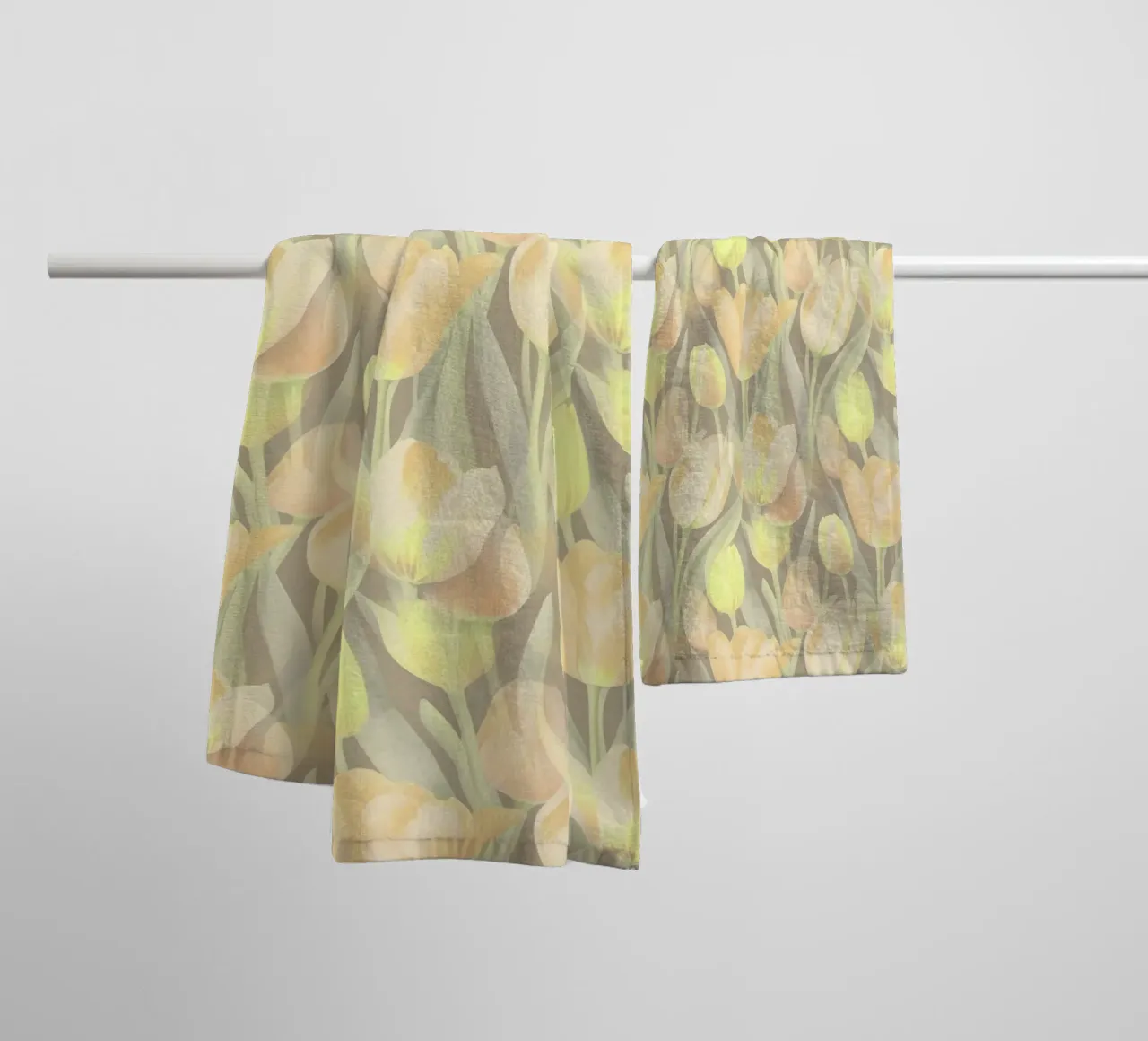 Tulips Yellow towel by SilverPegasus