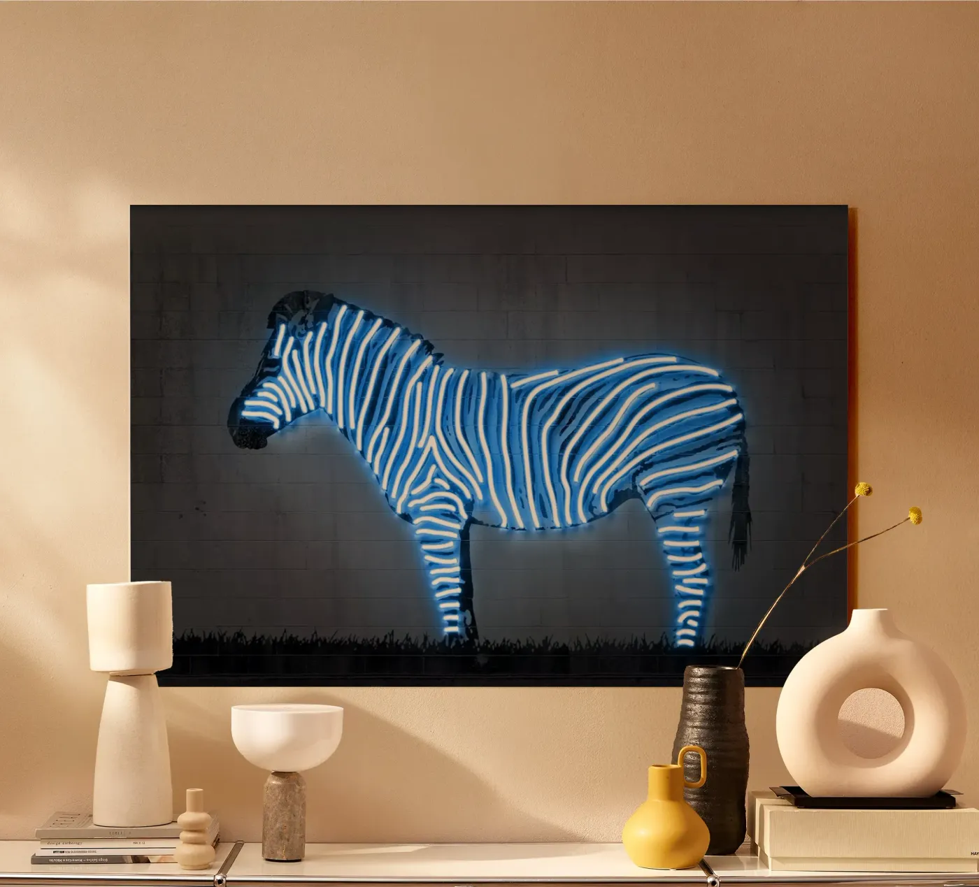 Zebra plexiglas de Octavian