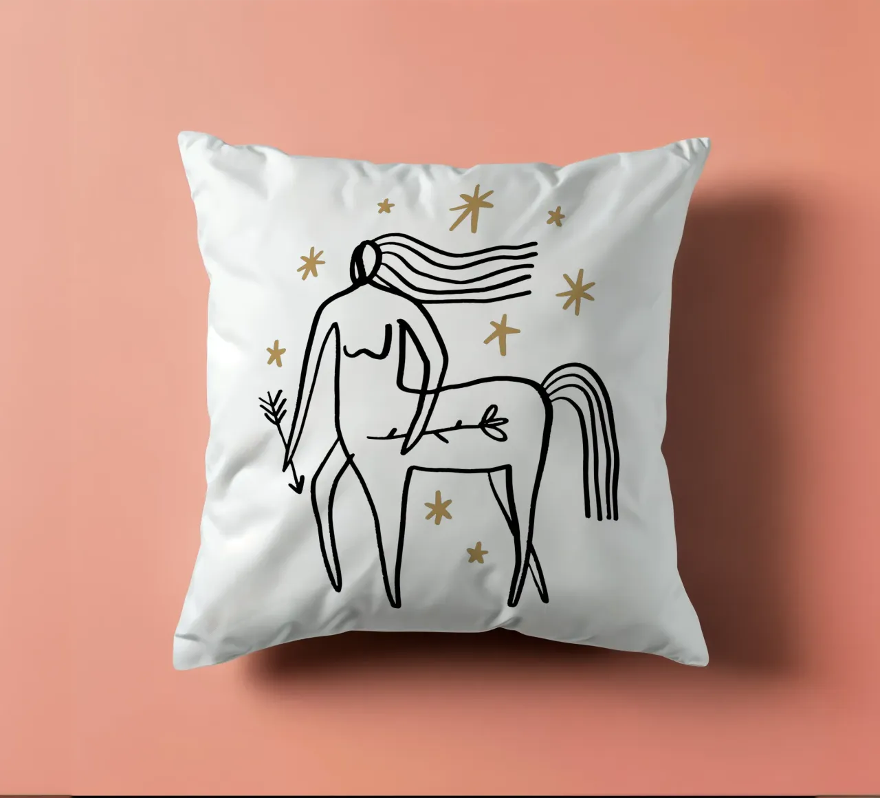 Sagittarius (Without Background) cuscino da treechild