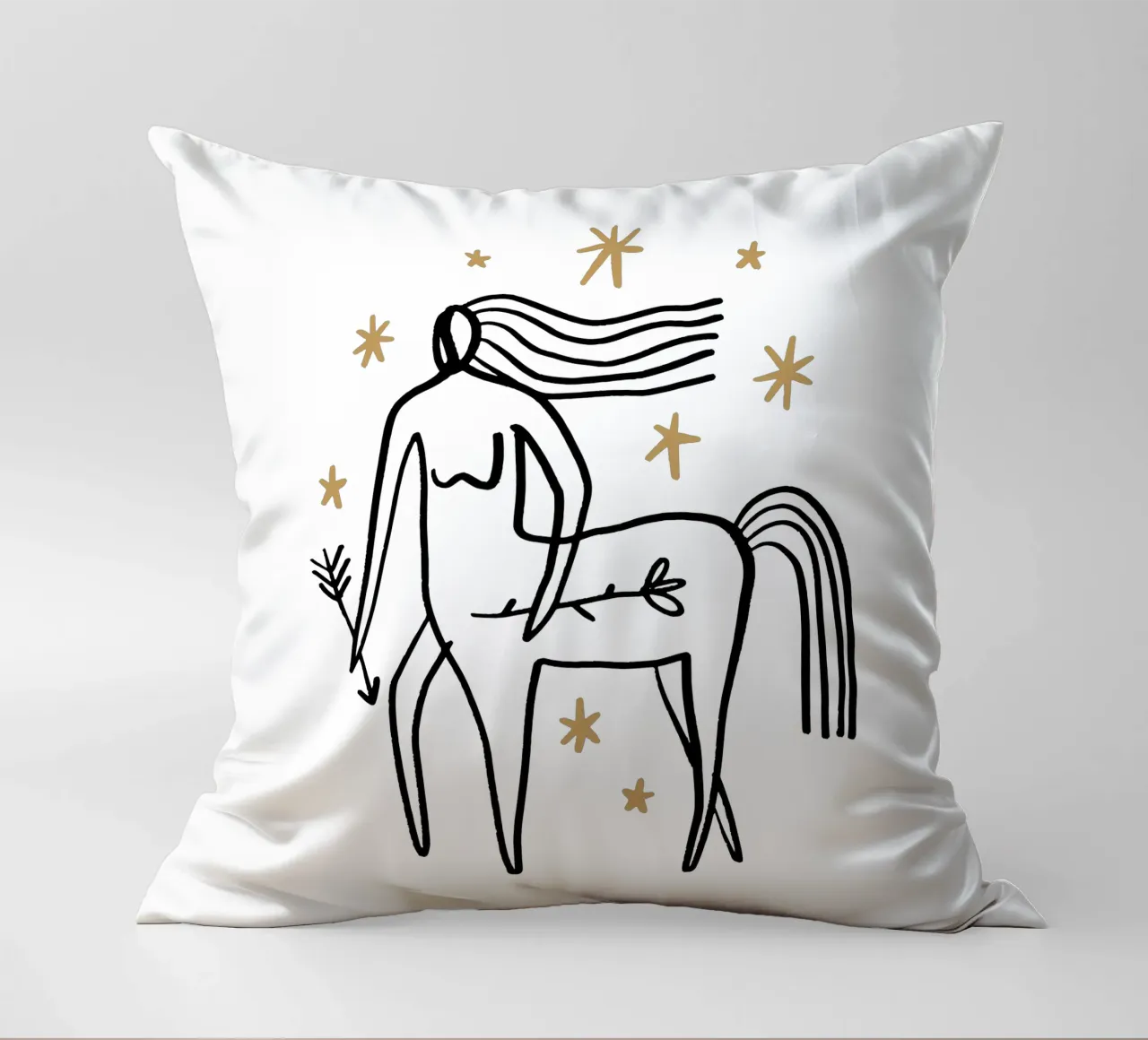 Sagittarius (Without Background) cuscino da treechild
