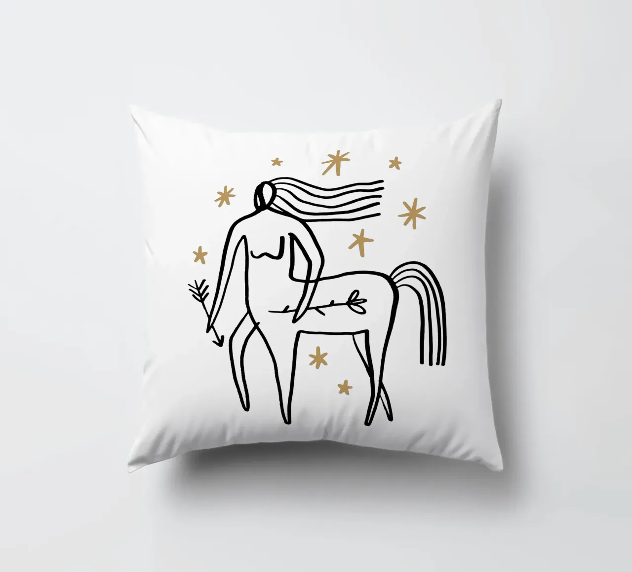 Sagittarius (Without Background) cuscino da treechild