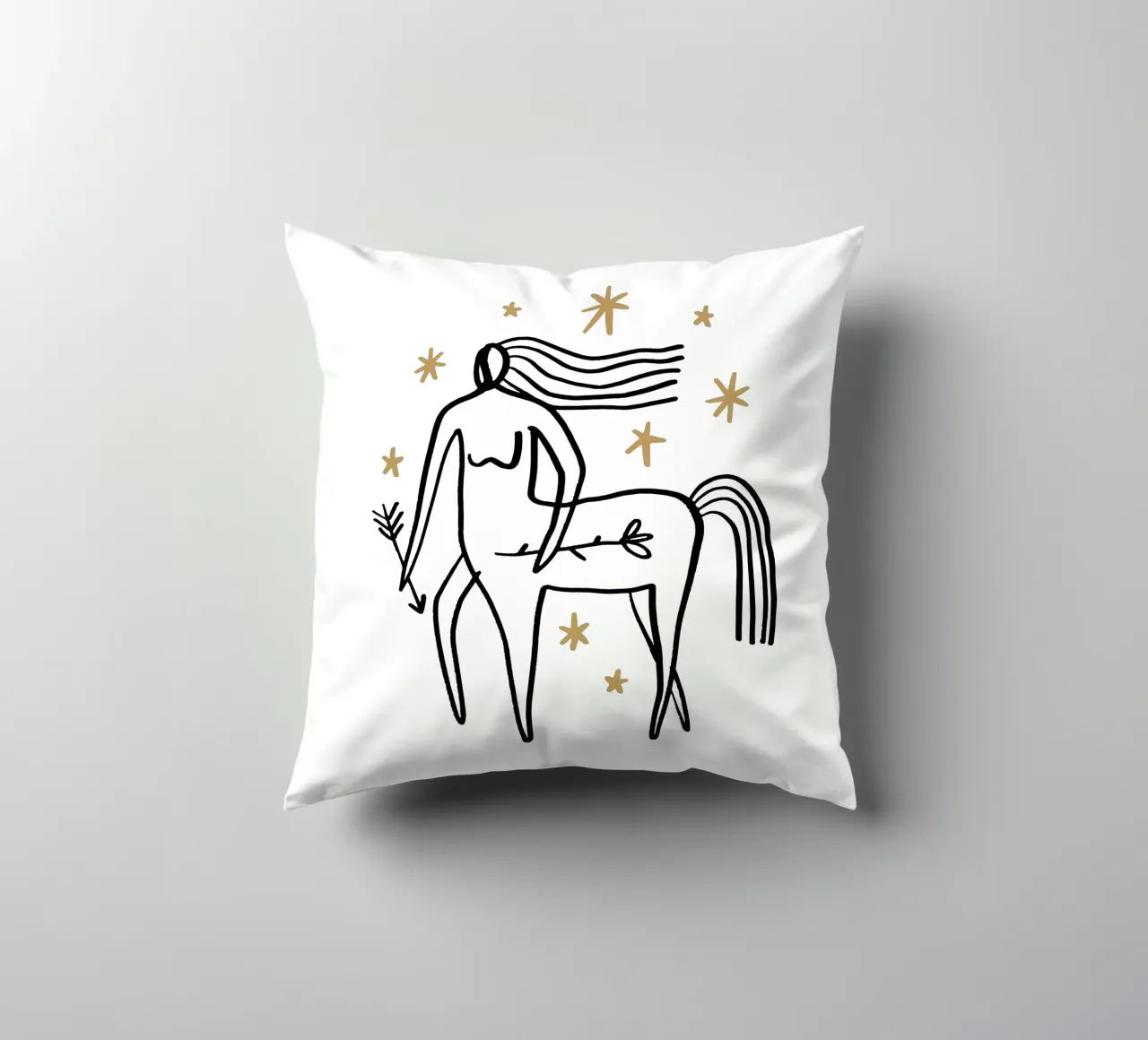 Sagittarius (Without Background) cuscino da treechild