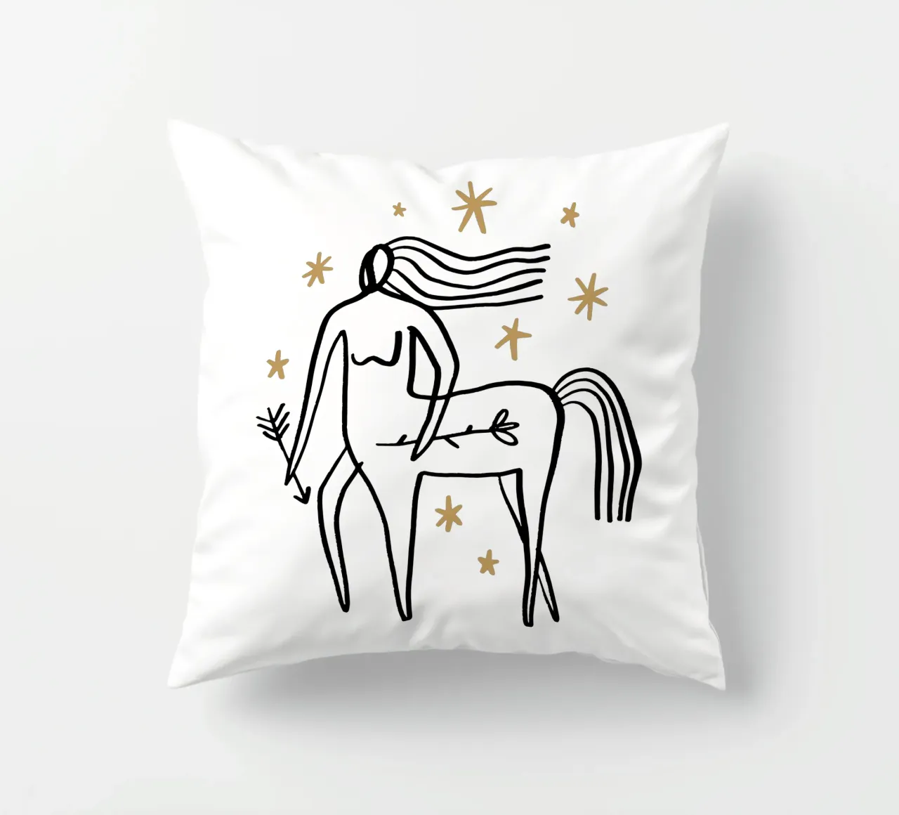 Sagittarius (Without Background) cuscino da treechild